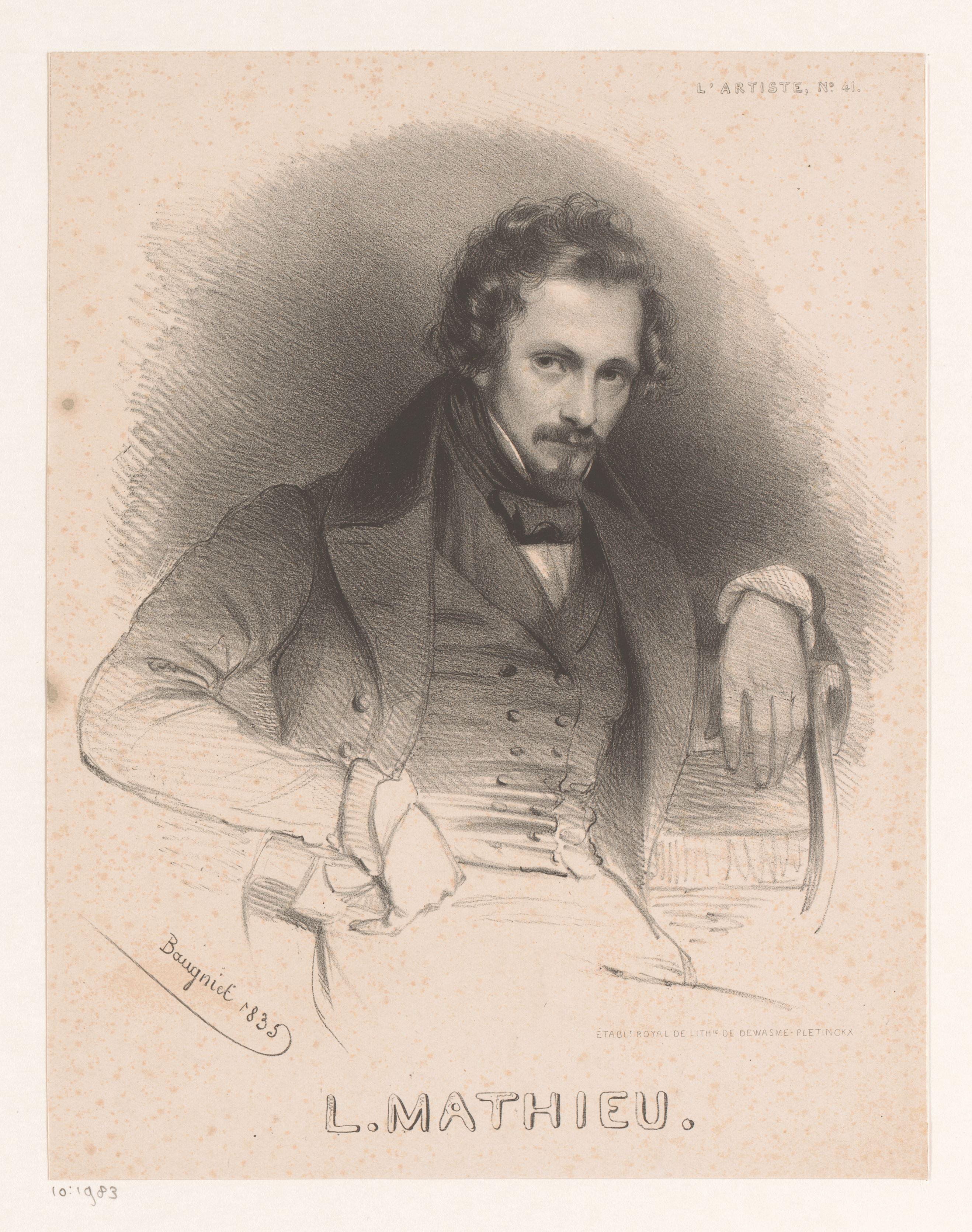 Portret van Lambert Mathieu