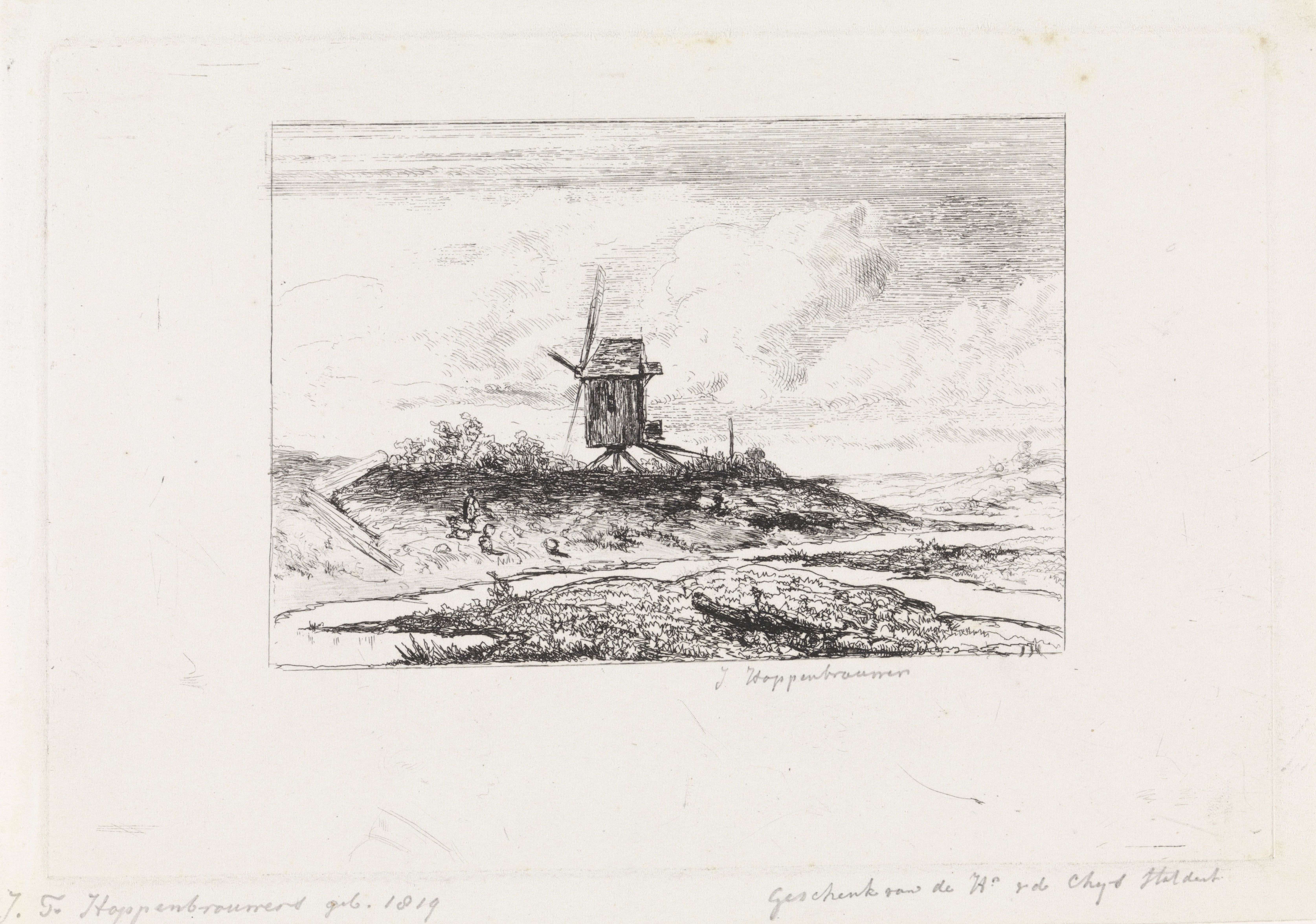 Landschap met molen