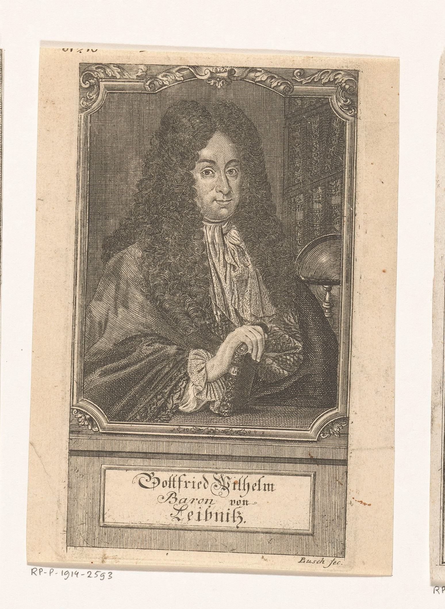 Portret van Gottfried Wilhelm Leibniz