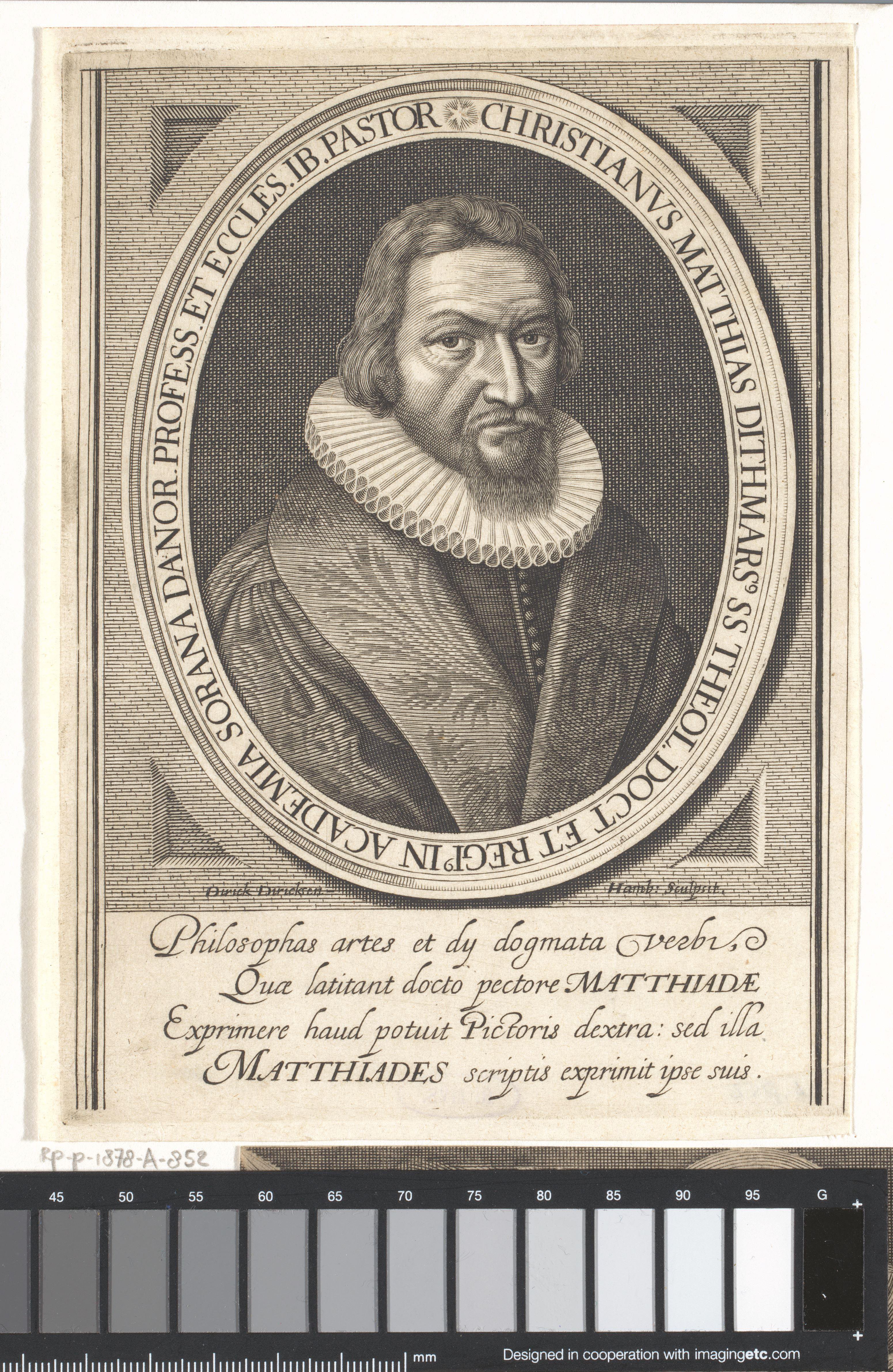 Portret van Christiaan Matthias