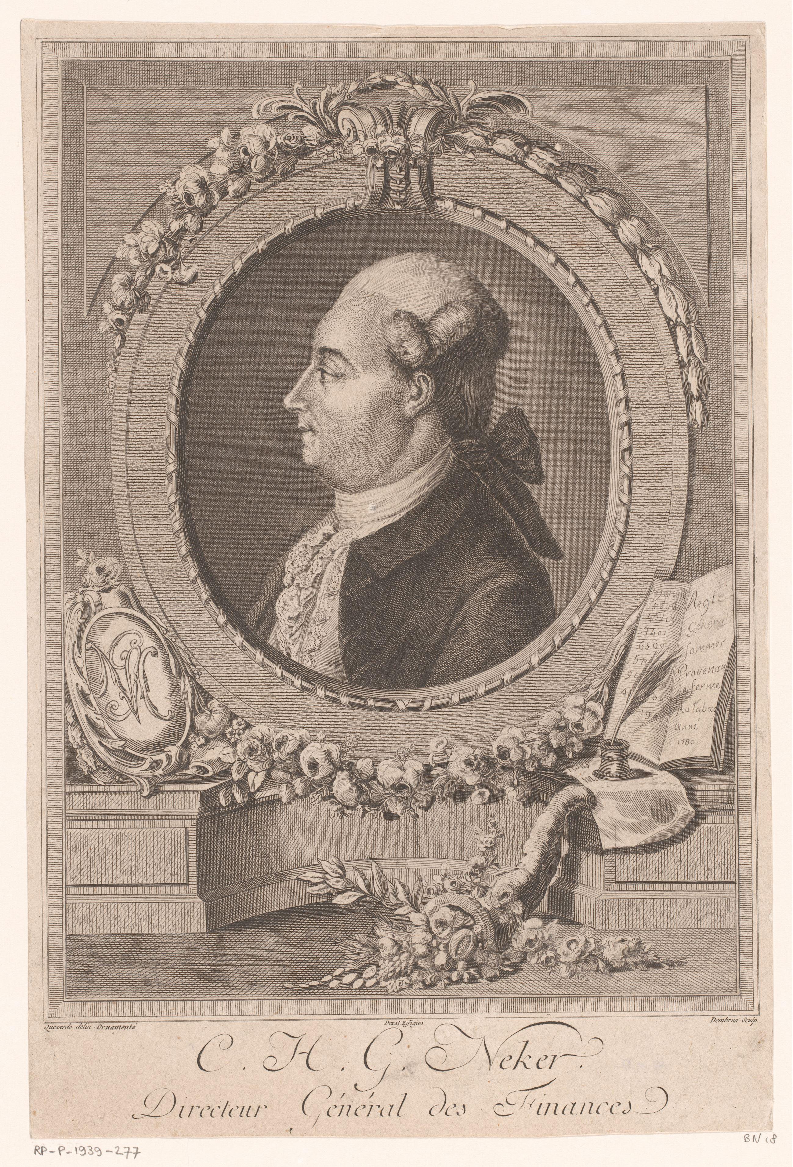 Portret van Jacques Necker