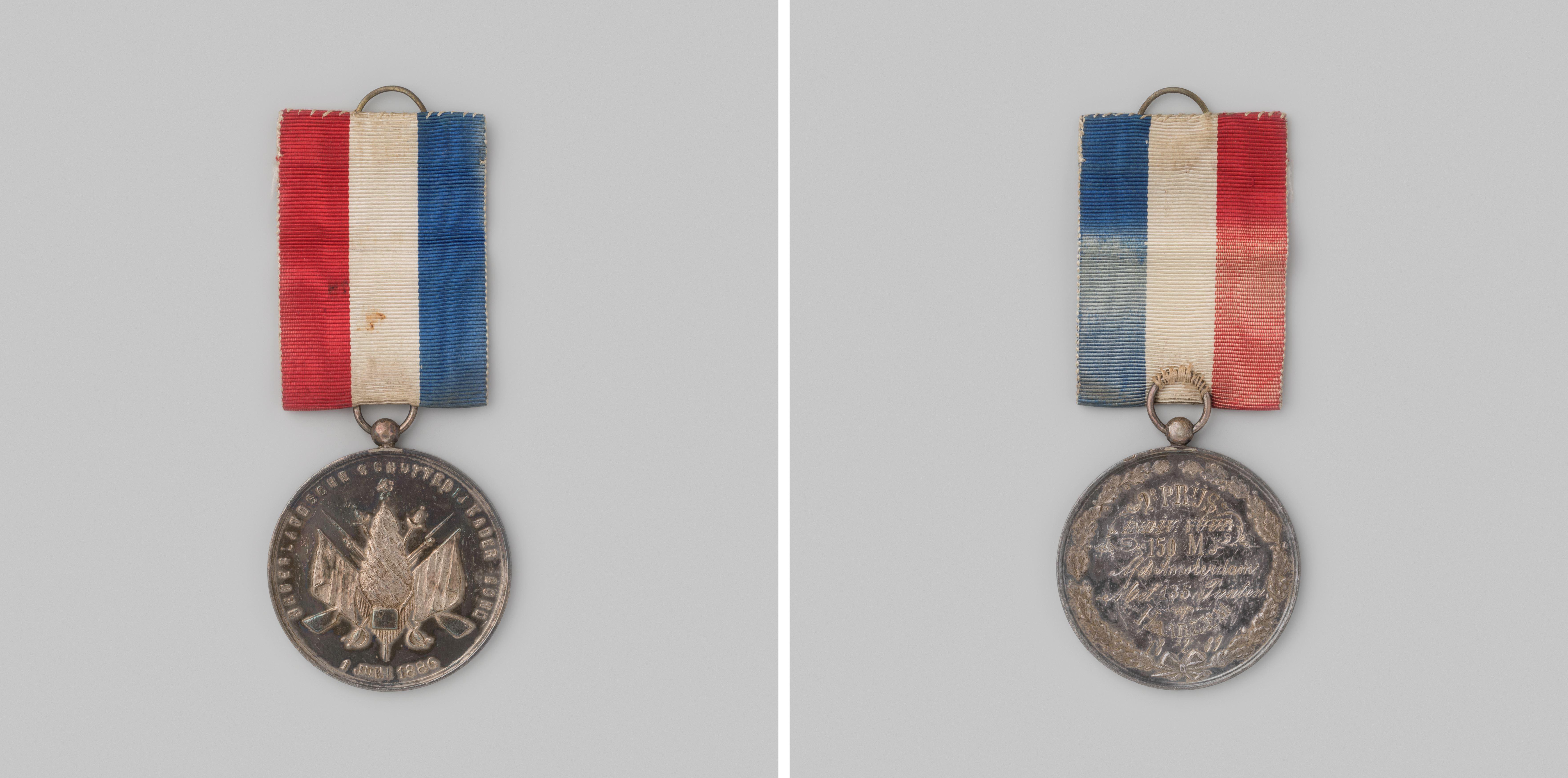 Prijspenning van de Nederlandsche Schutterij-Kaderbond, 1889, individueel vuur, tweede prijs