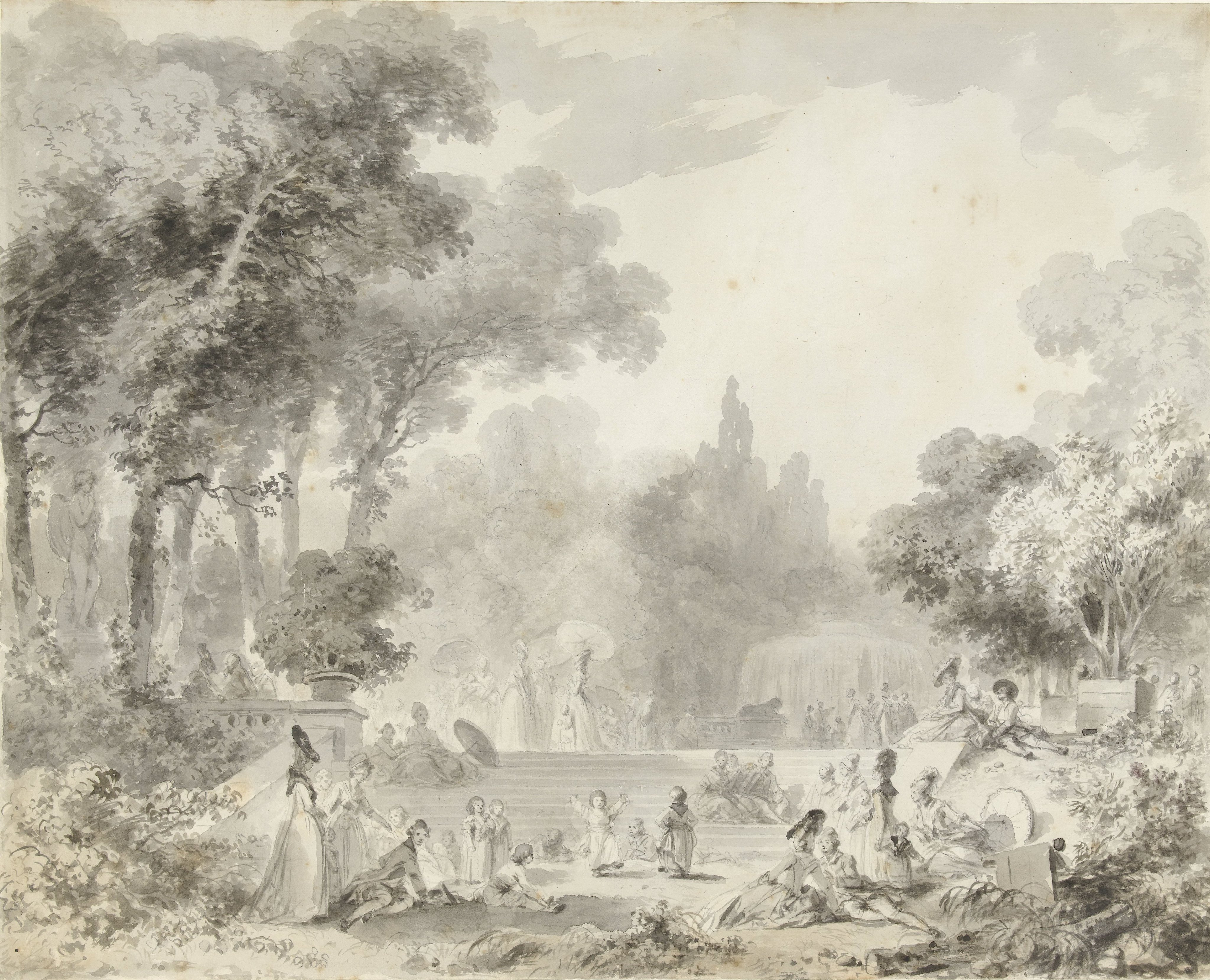 Een feestdag in het park