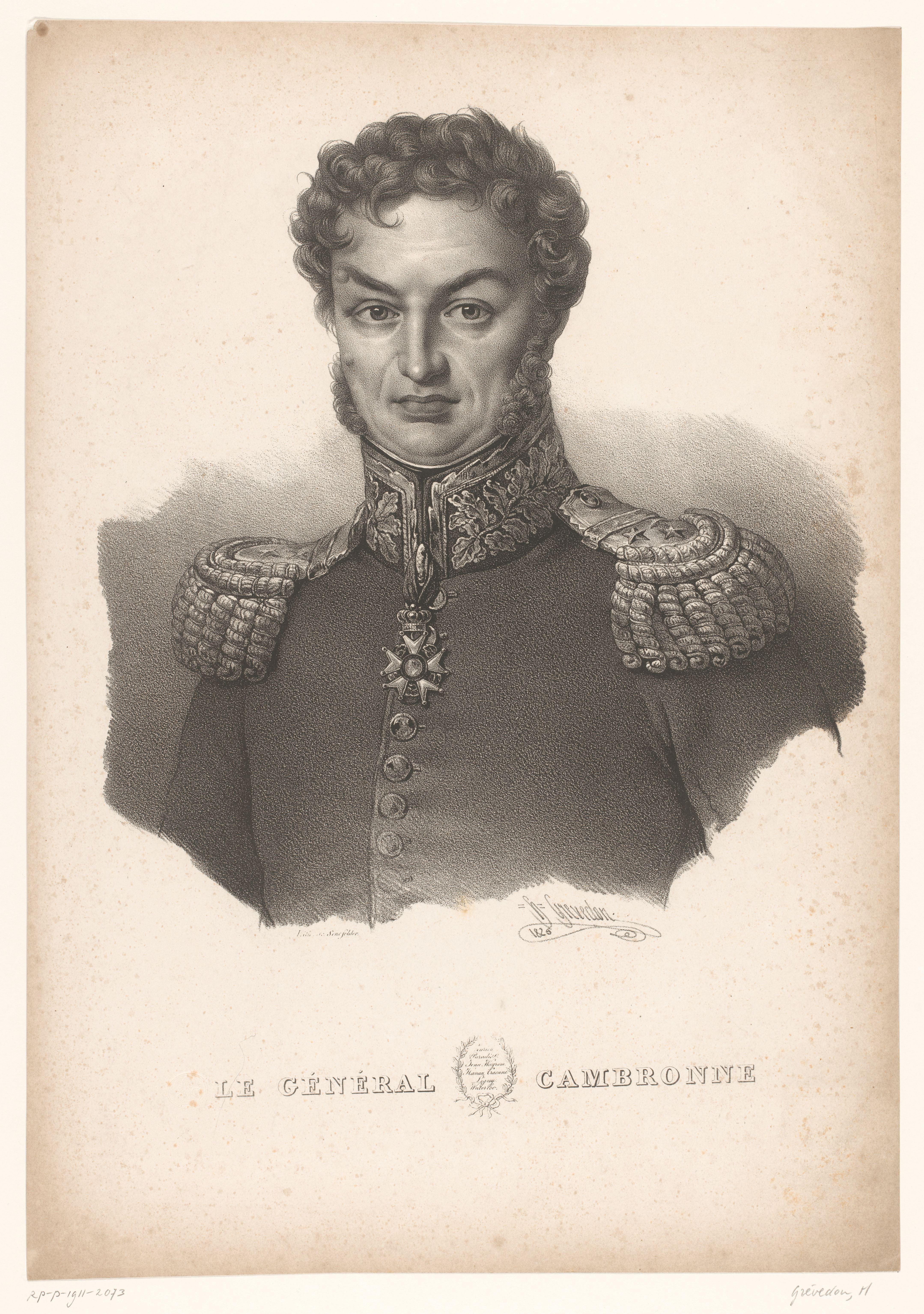 Portret van Pierre Cambronne