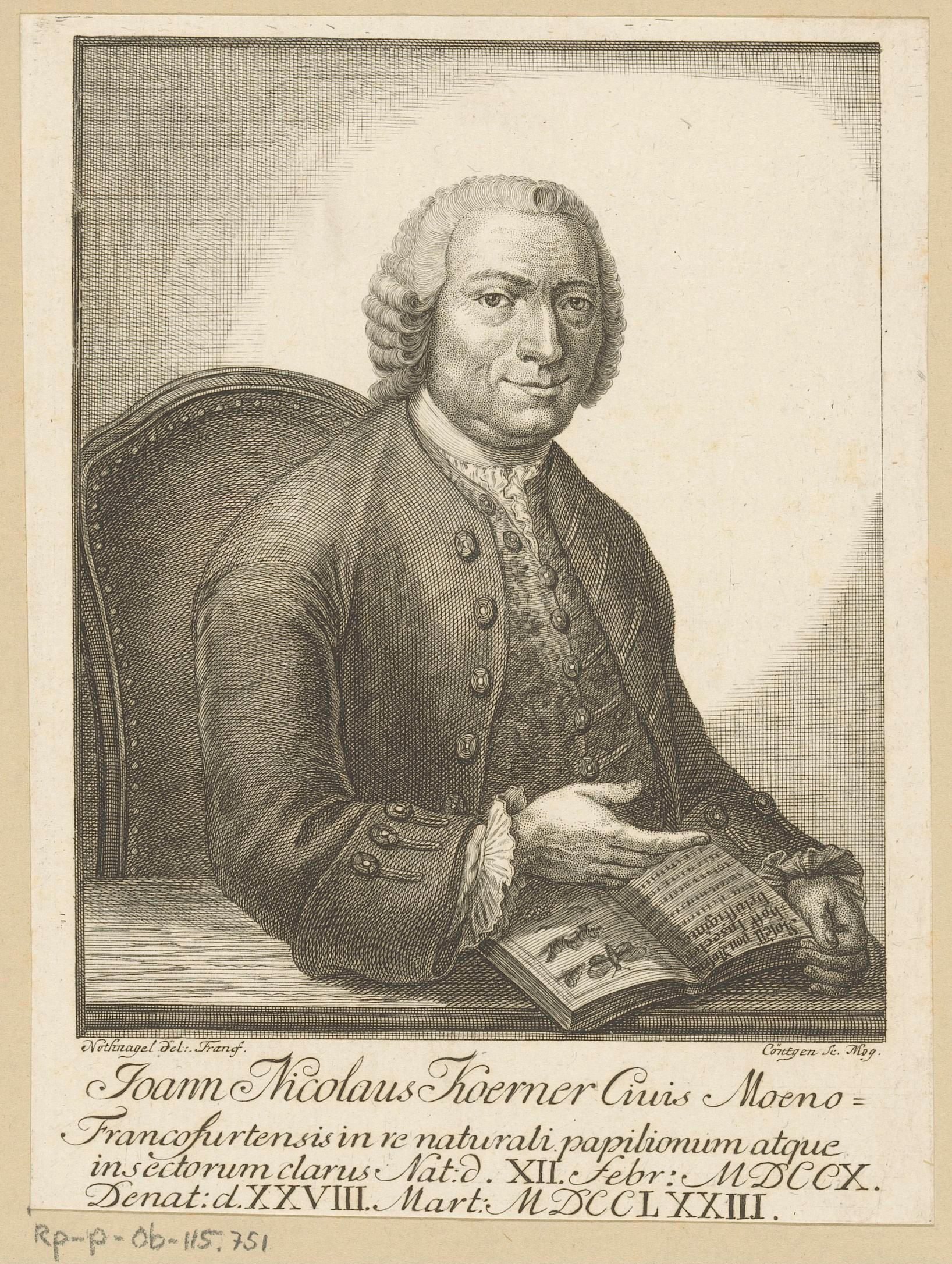 Portret van Johann Nicolaus Körner