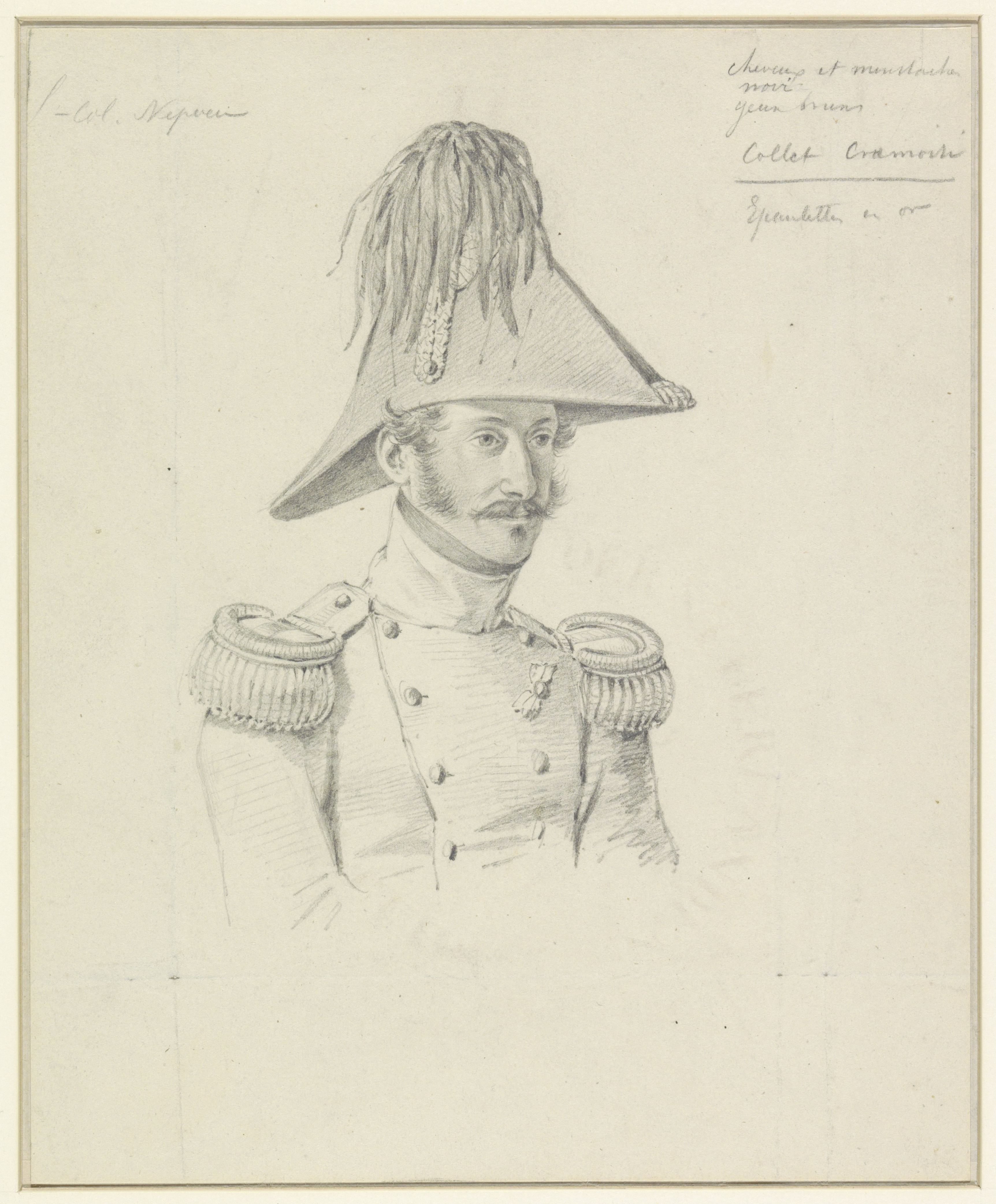 Portret van Luitenant-Kolonel Nepveu