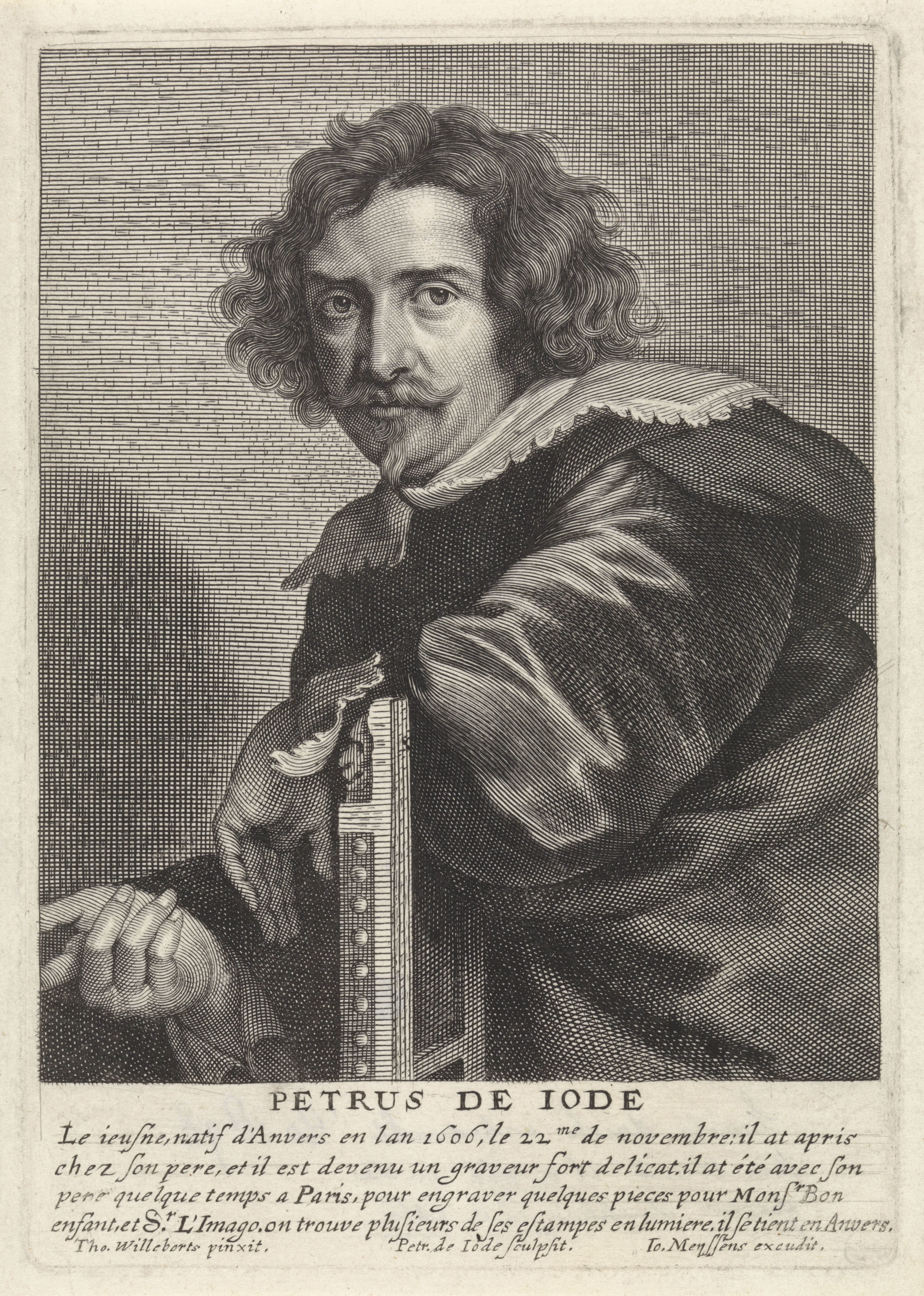 Busteportret van Pieter de Jode (II)