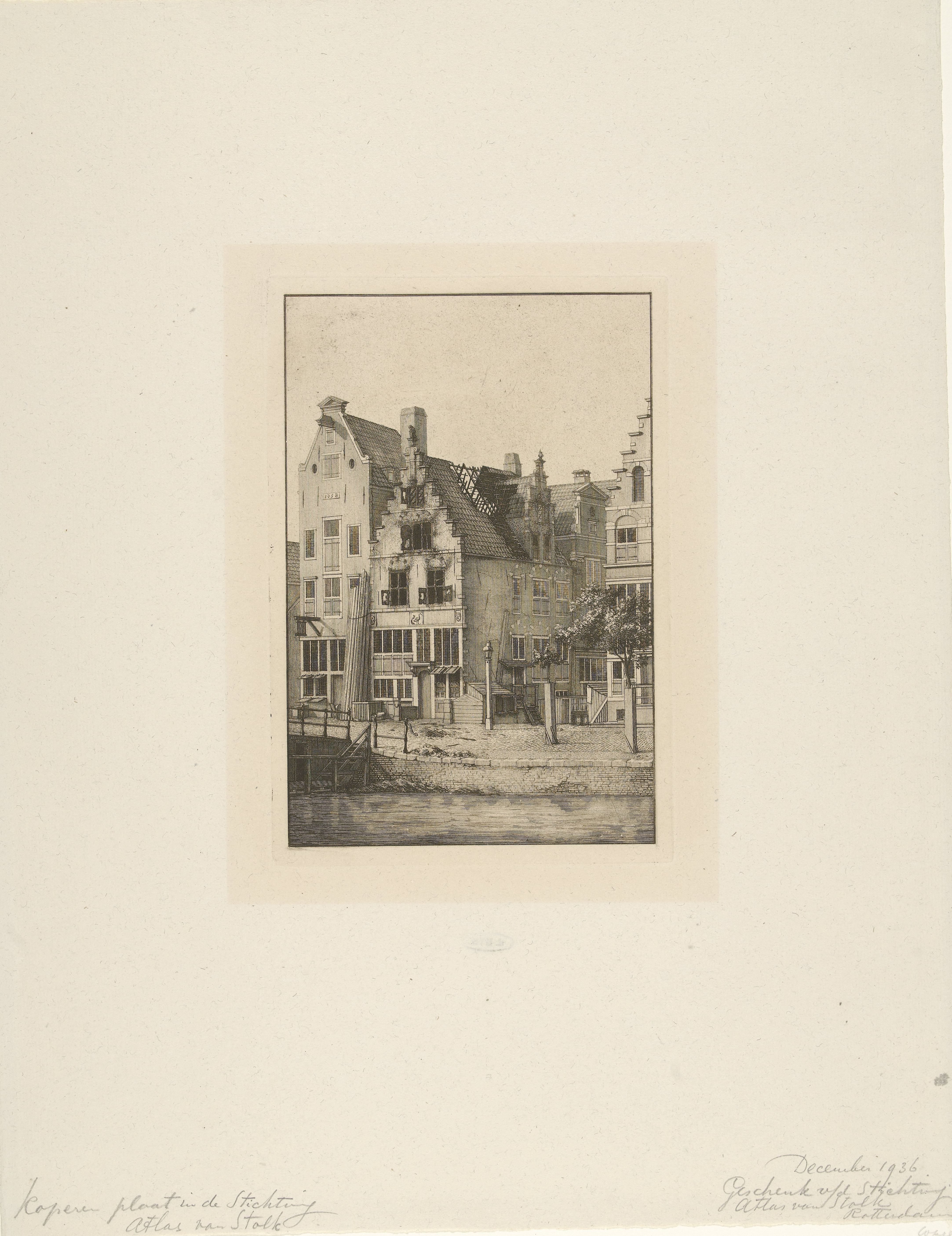 Uitgebrand huis