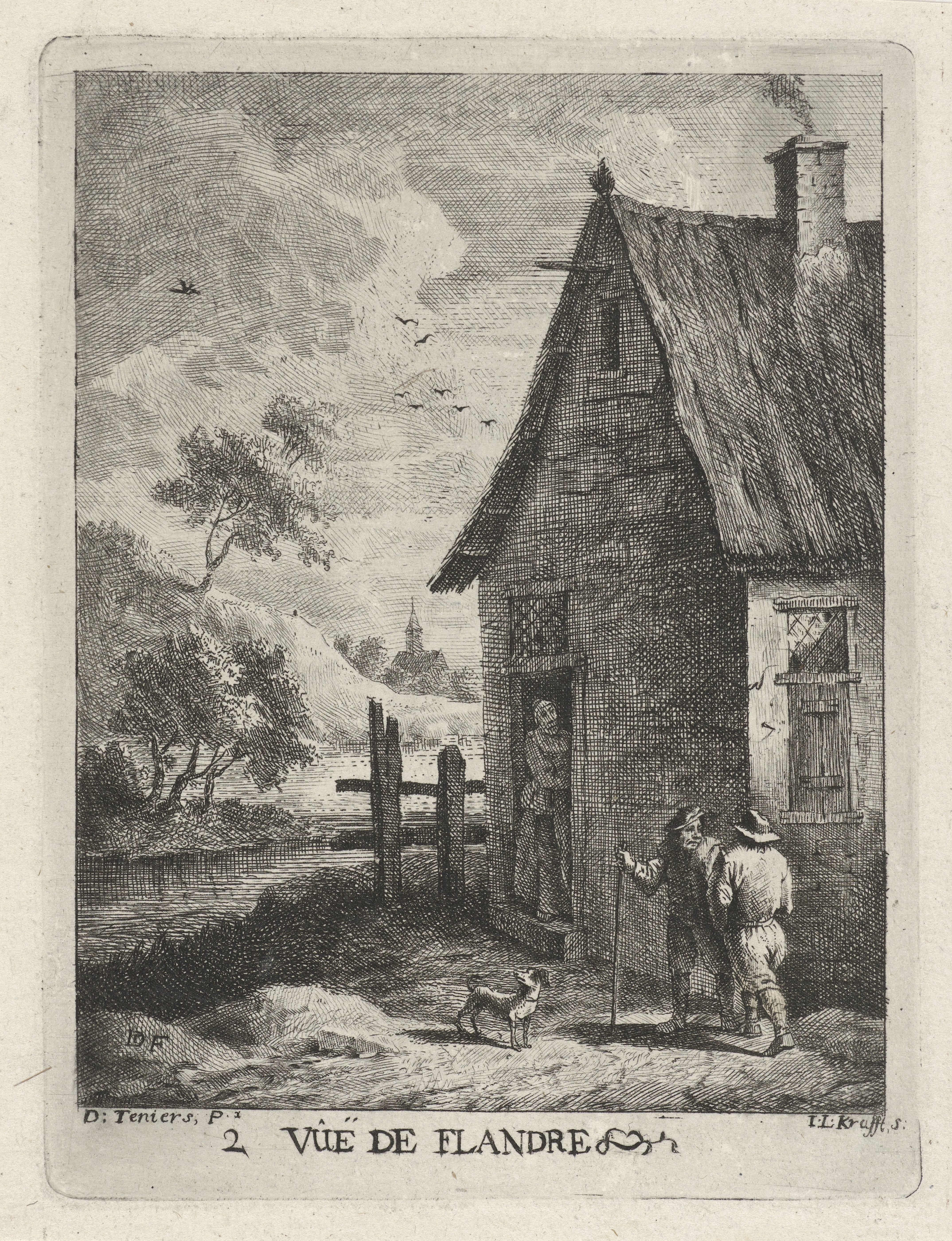 Figuren bij een woning