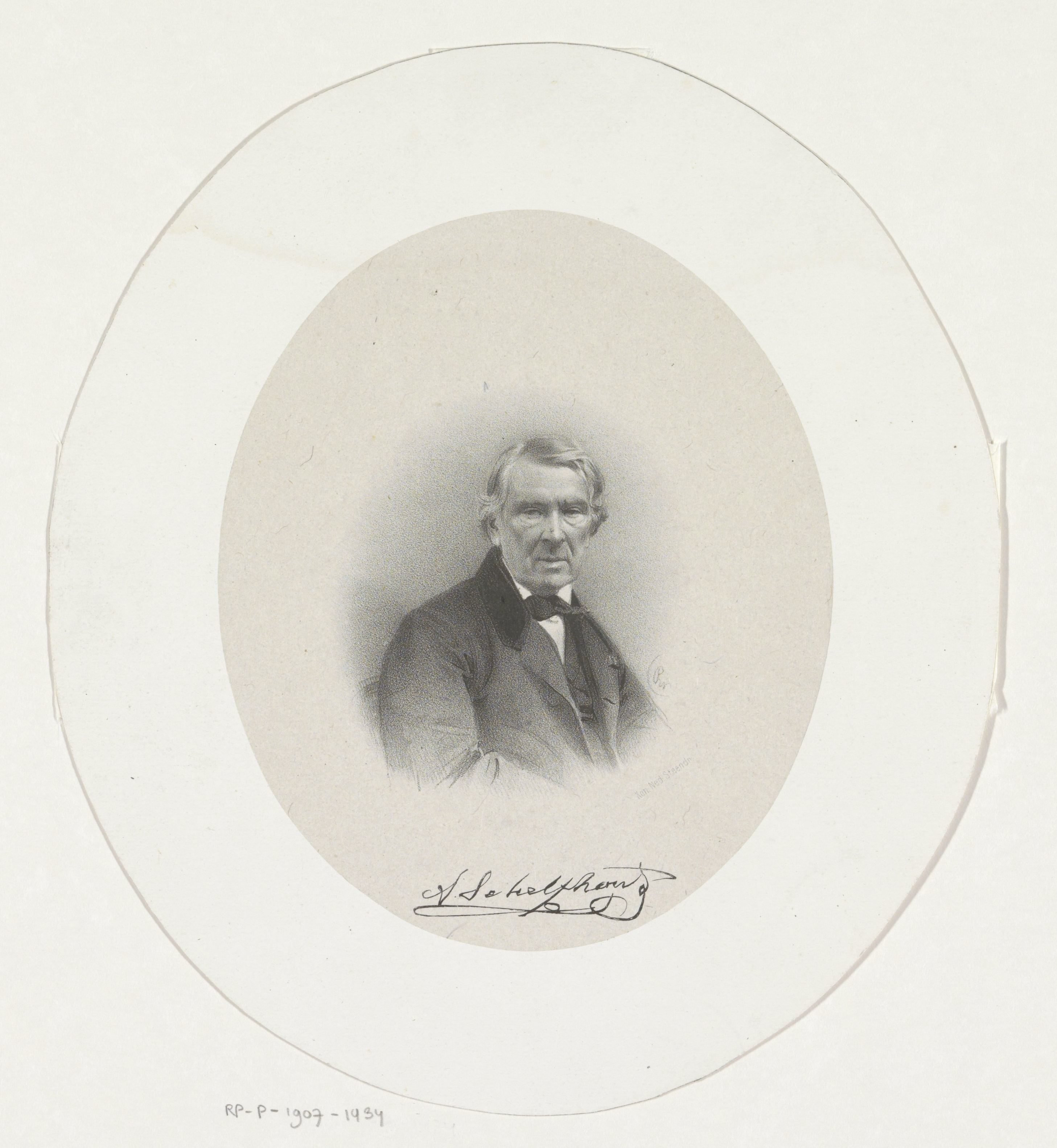 Portret van Andreas Schelfhout