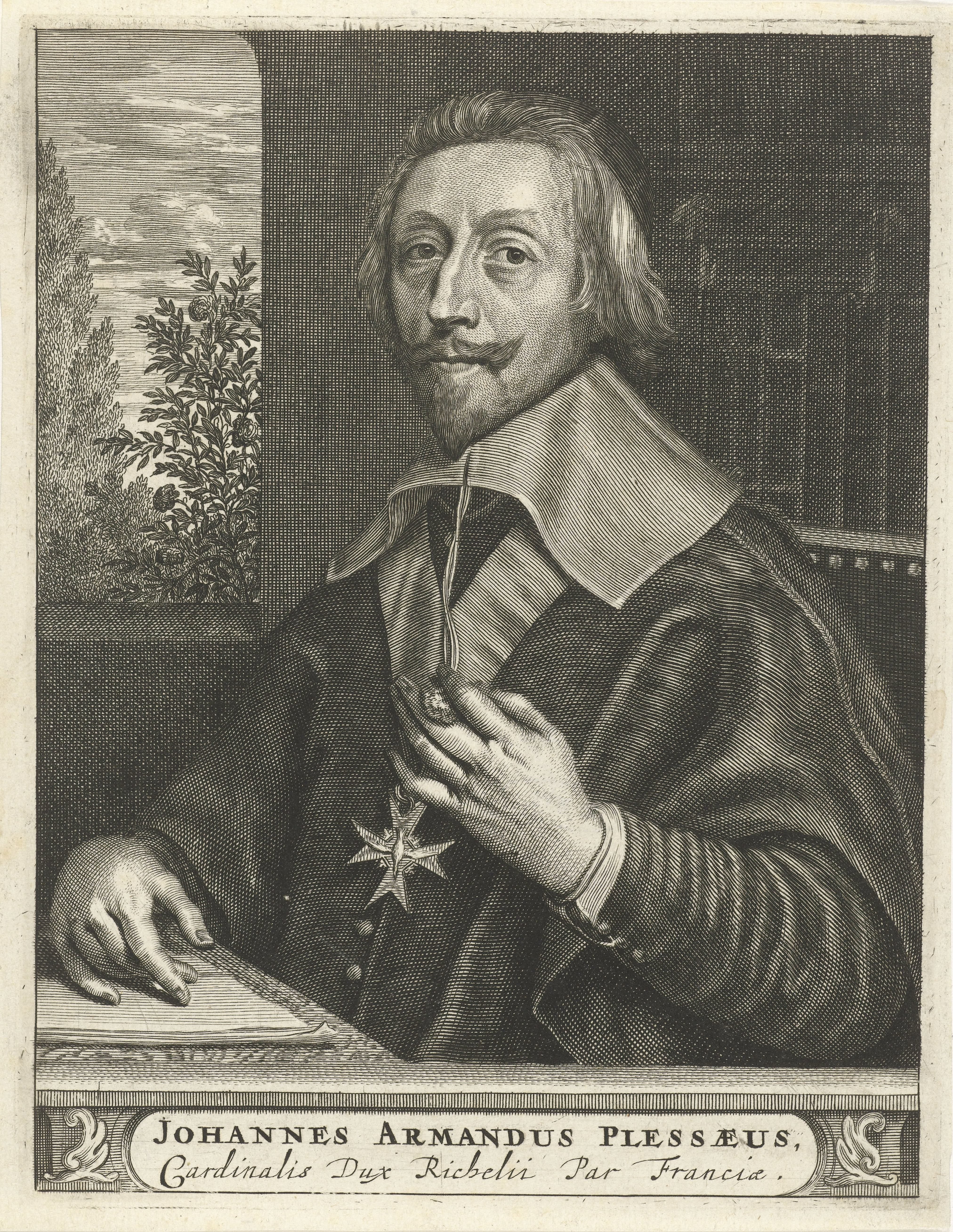 Portret van Armand-Jean du Plessis, hertog van Richelieu