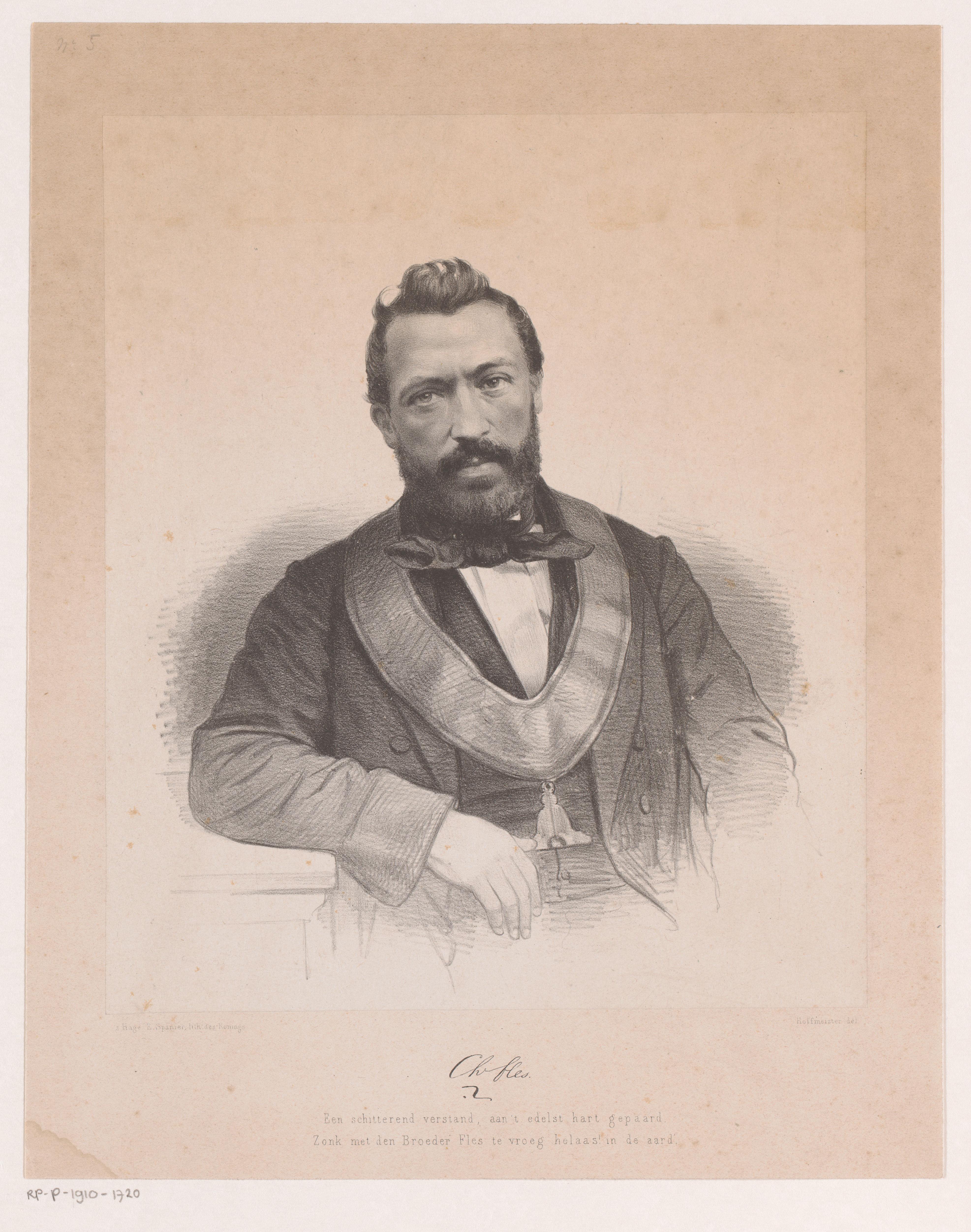 Portret van Ch. Fles