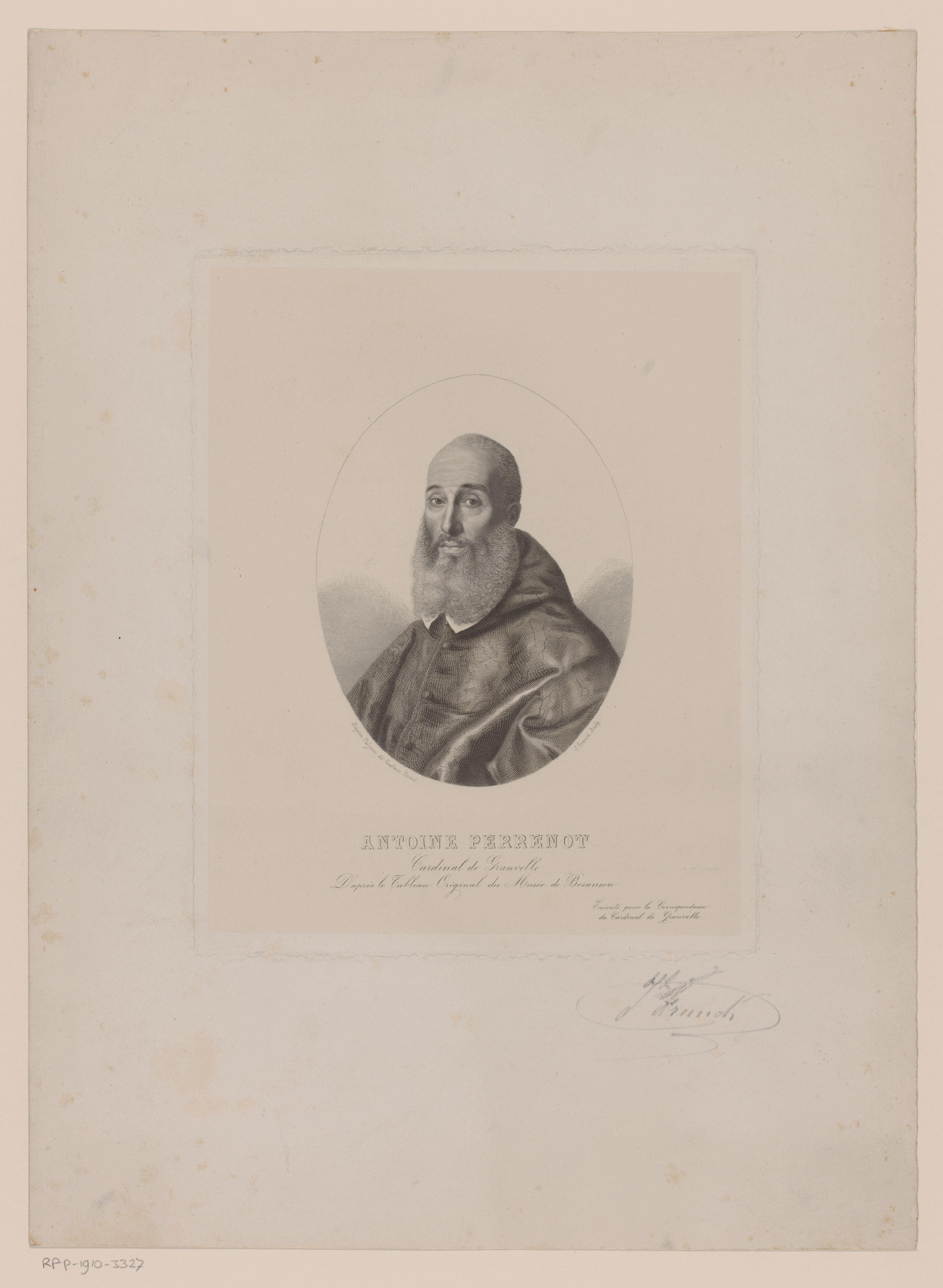 Portret van Antoine Perrenot de Granvelle