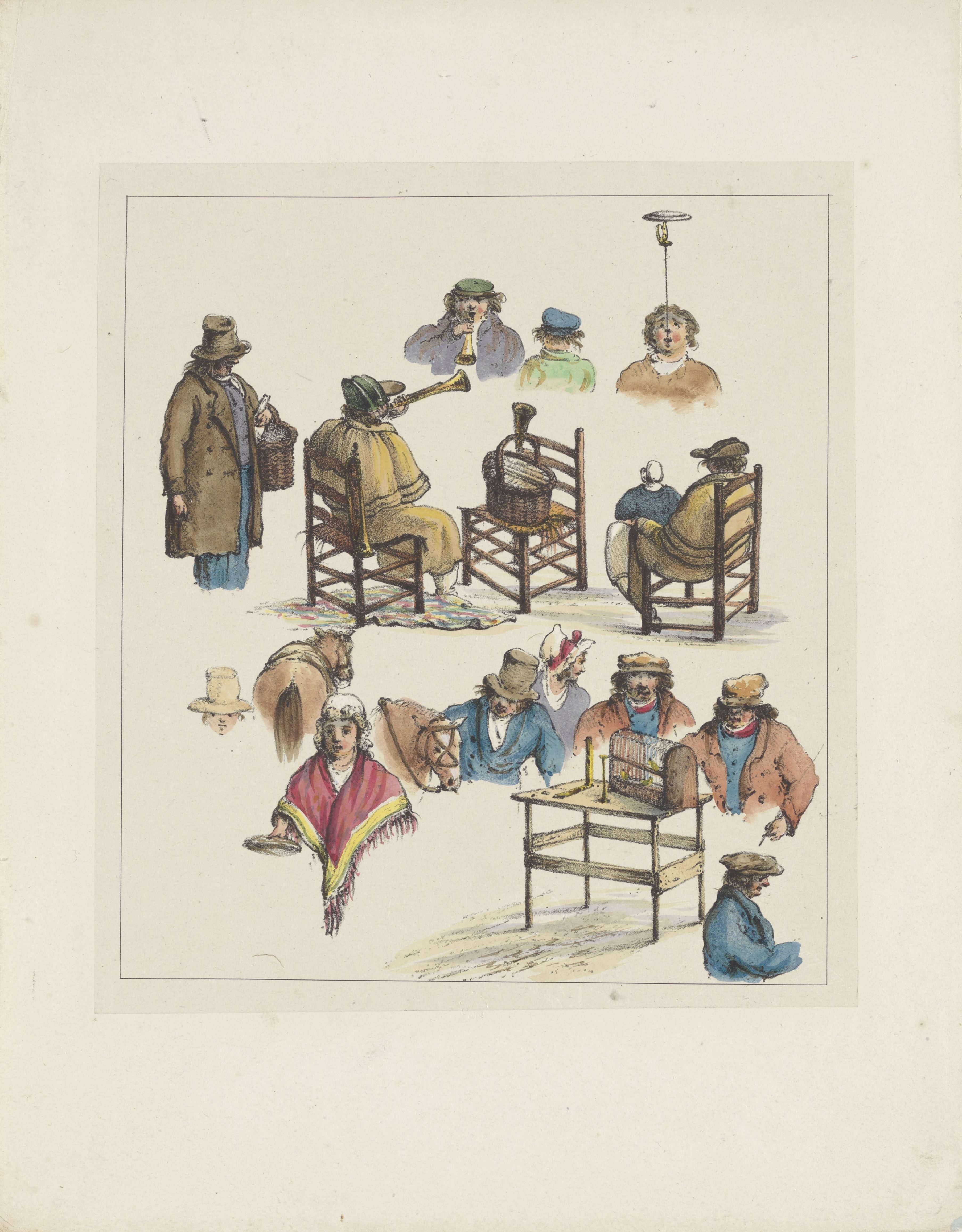 Figuurstudies (zesde blad), 1833