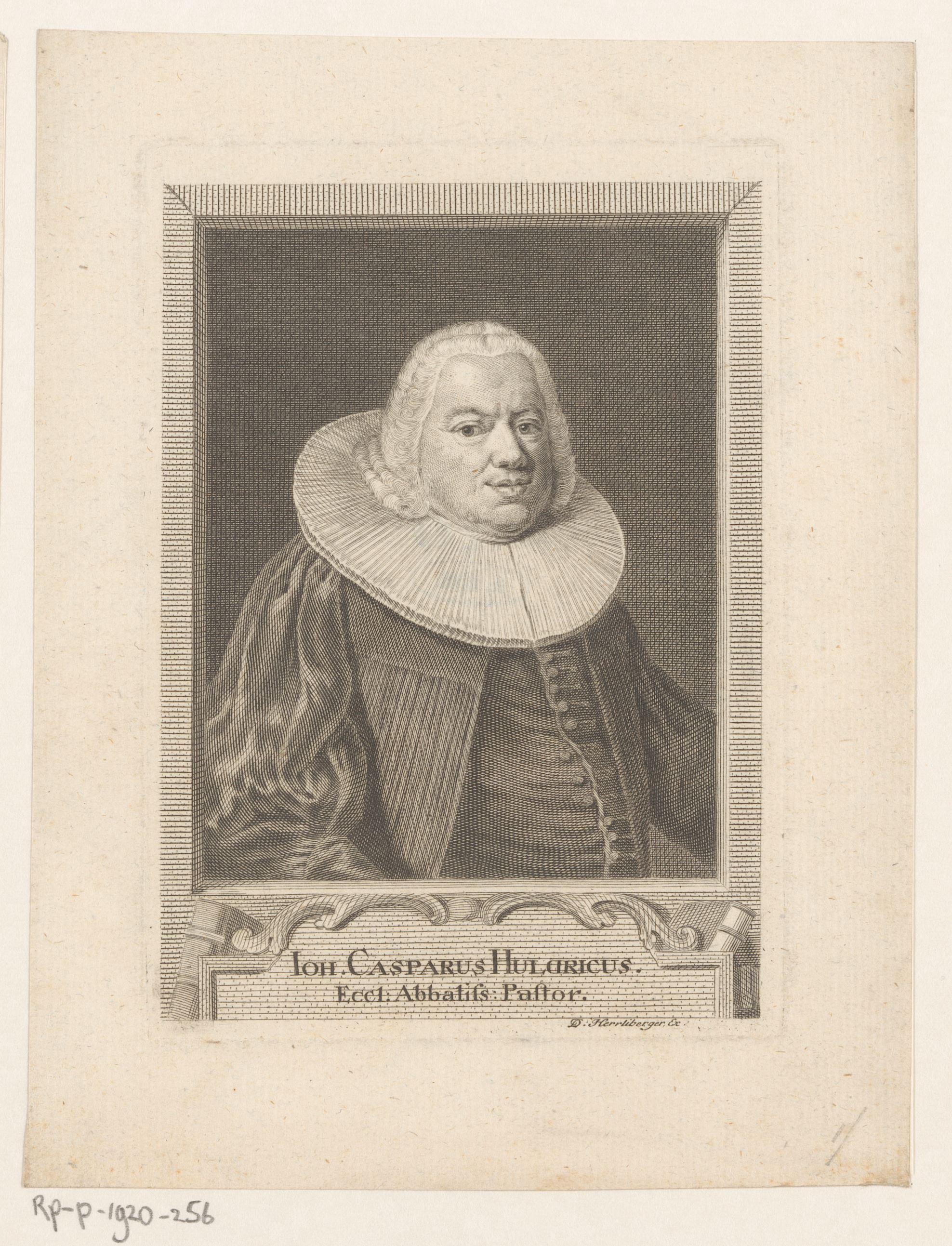 Portret van Johann Caspar Ulrich