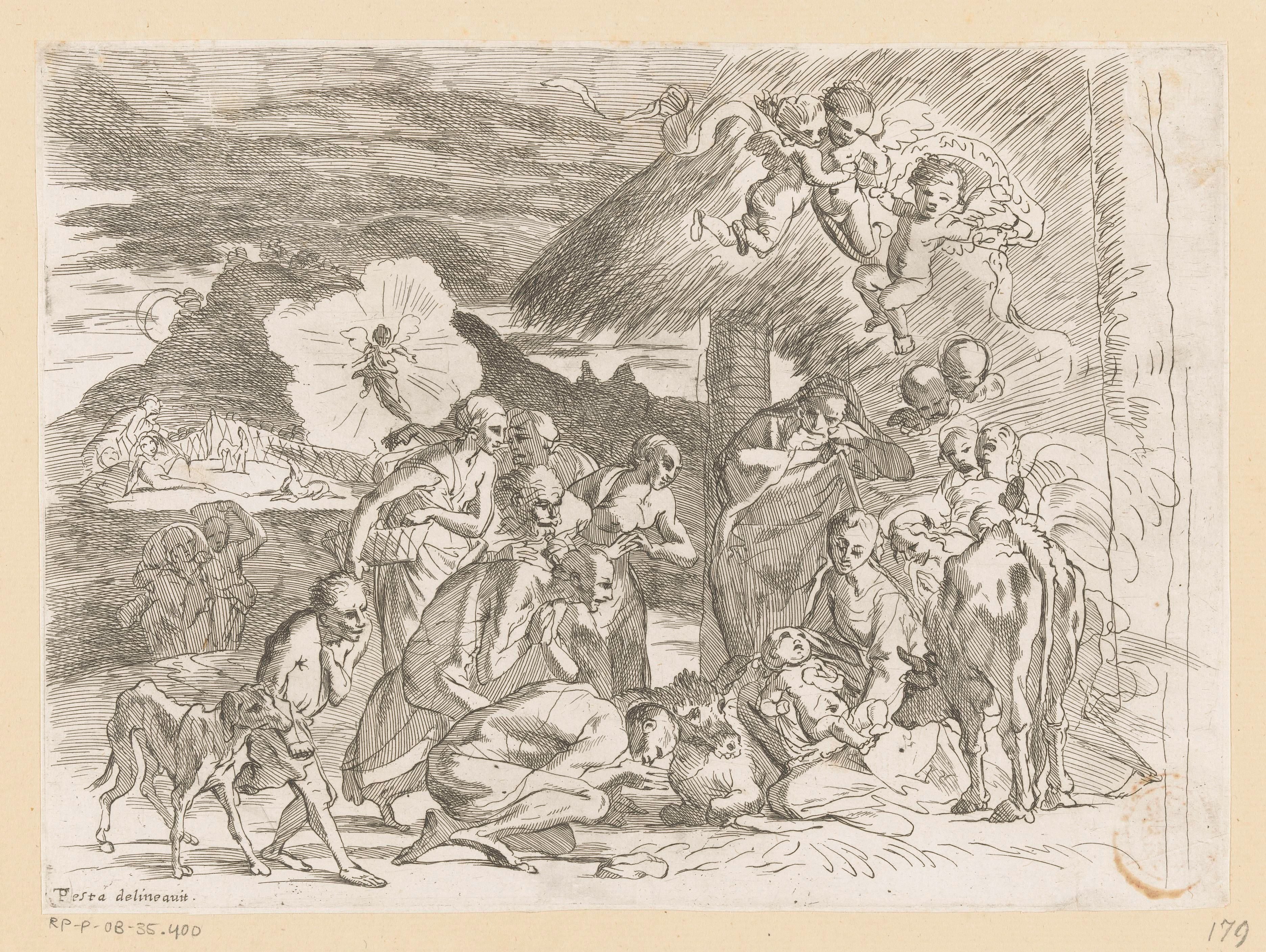 Aanbidding door de herders