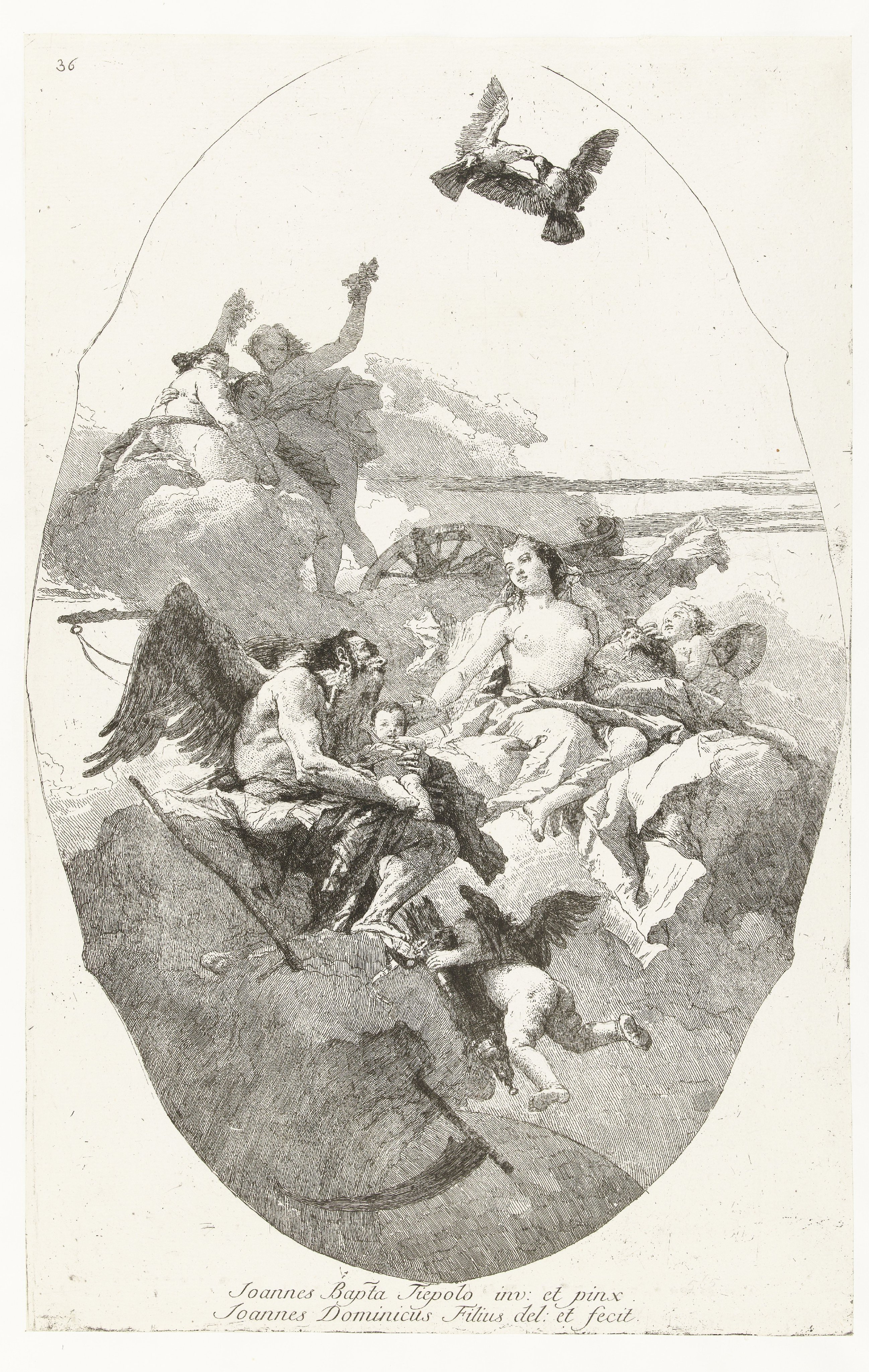 Allegorie met Venus en Vader Tijd