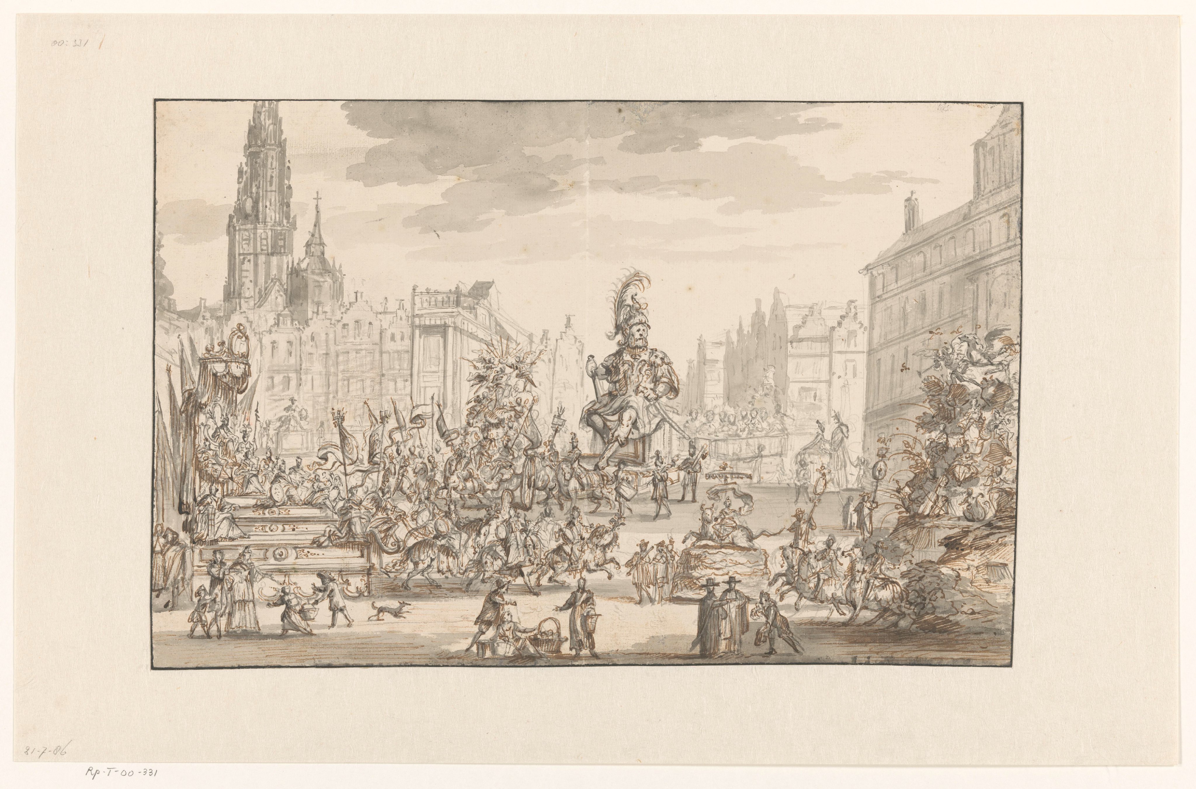 Ommegang op de Meirplaats te Antwerpen, 1684-1685