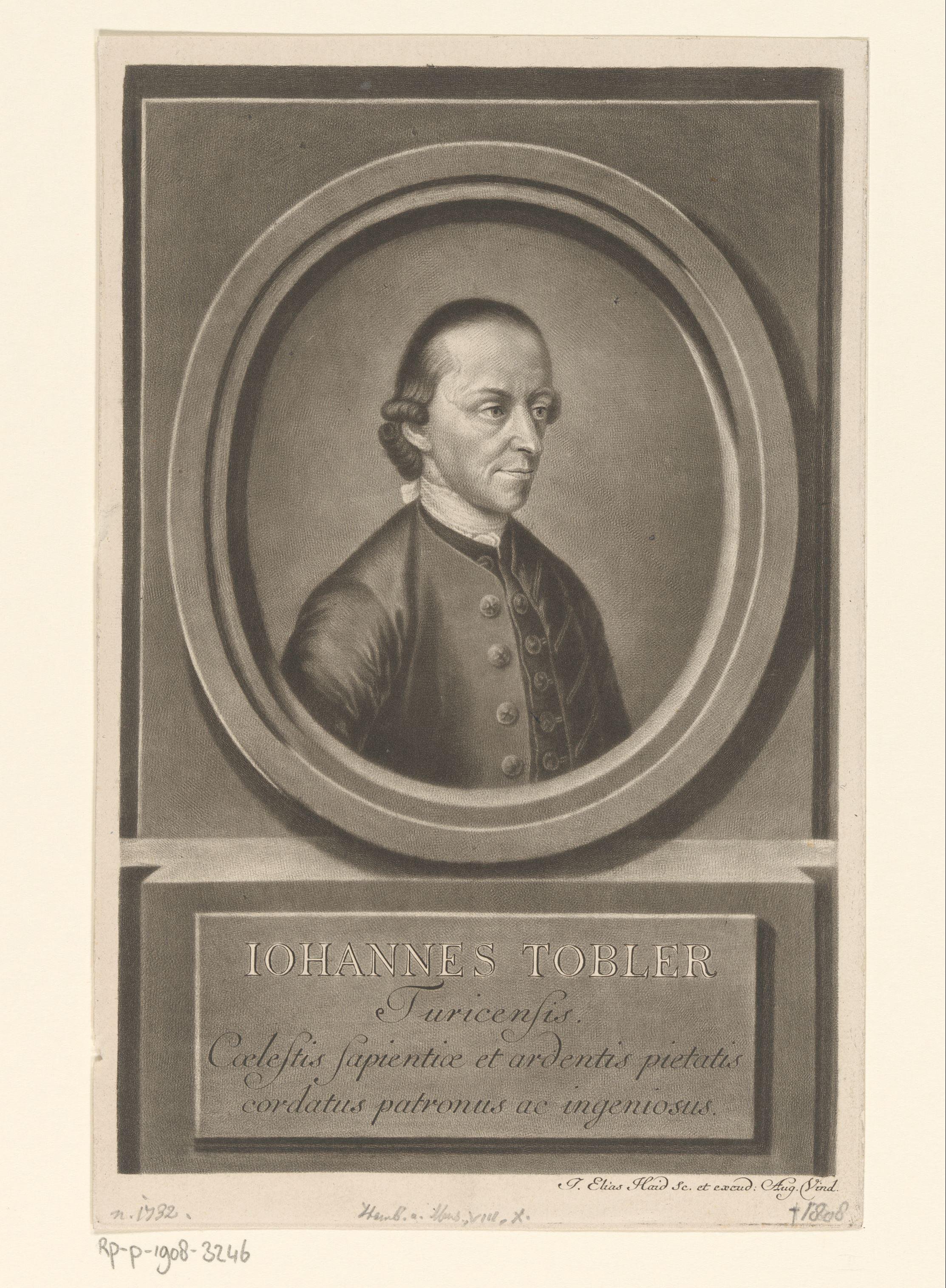 Portret van Johann Tobler