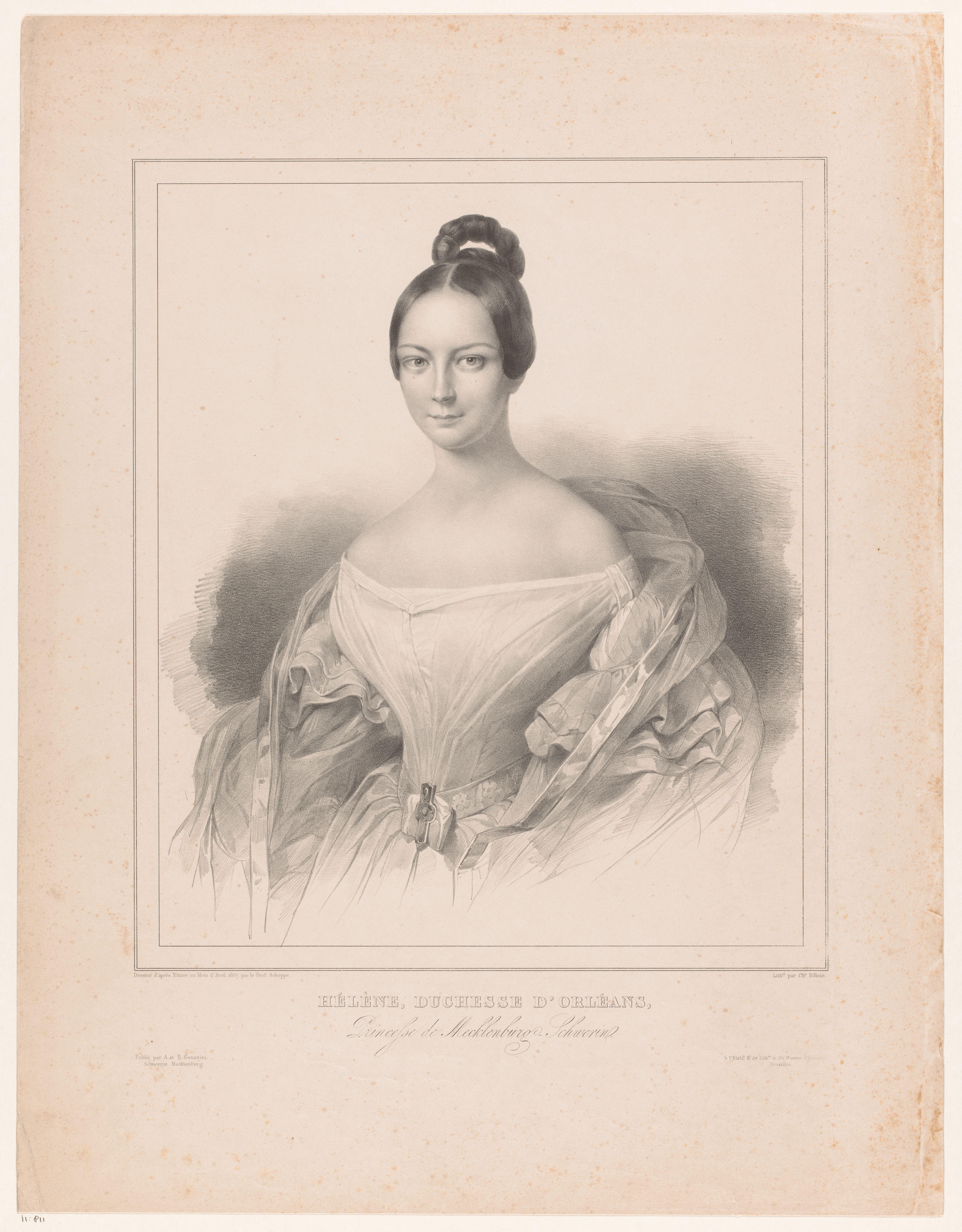 Portret van Helene van Mecklenburg-Schwerin