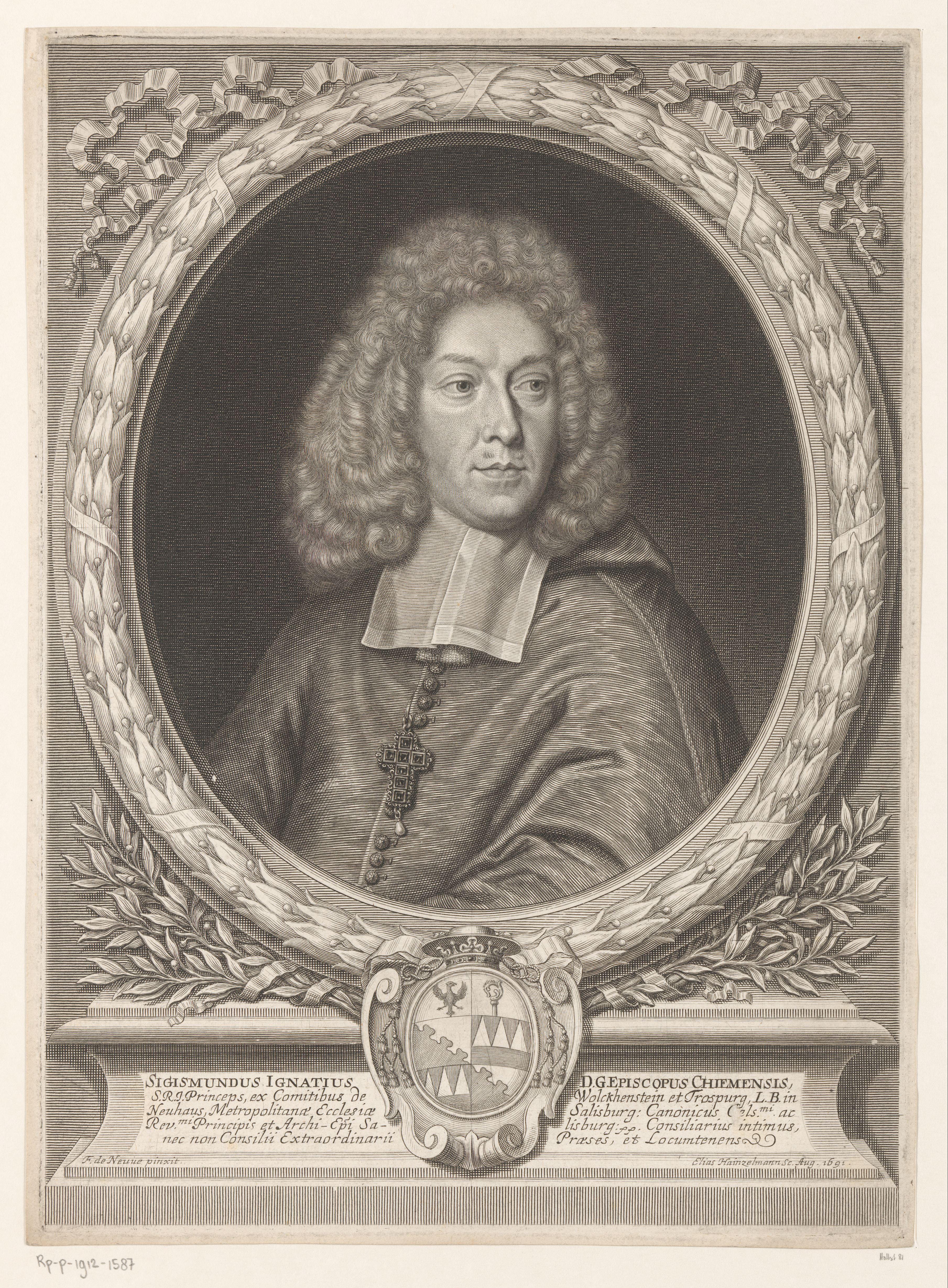 Portret van Sigmund Ignaz von Wolkenstein