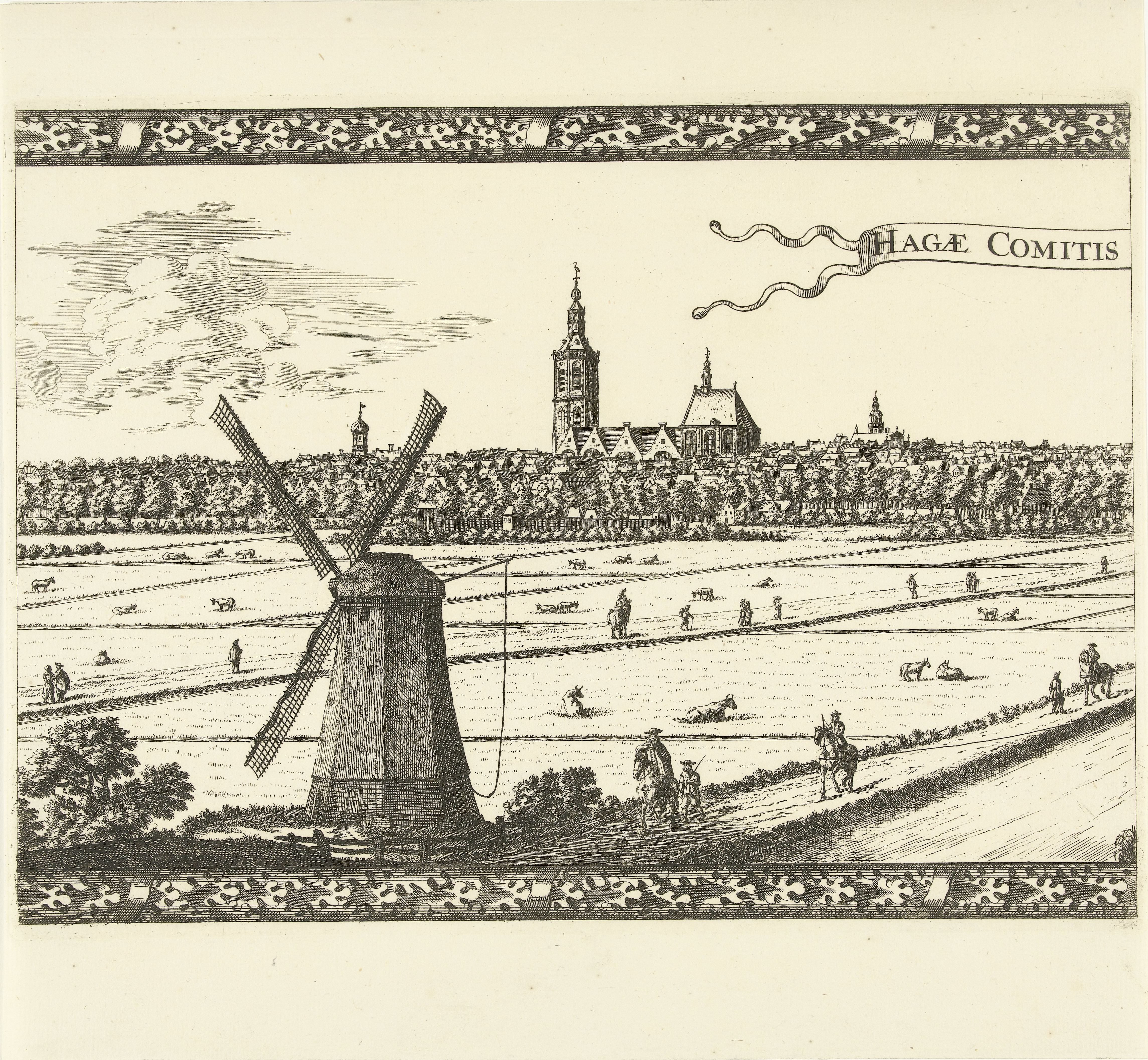 Panoramisch gezicht op Den Haag