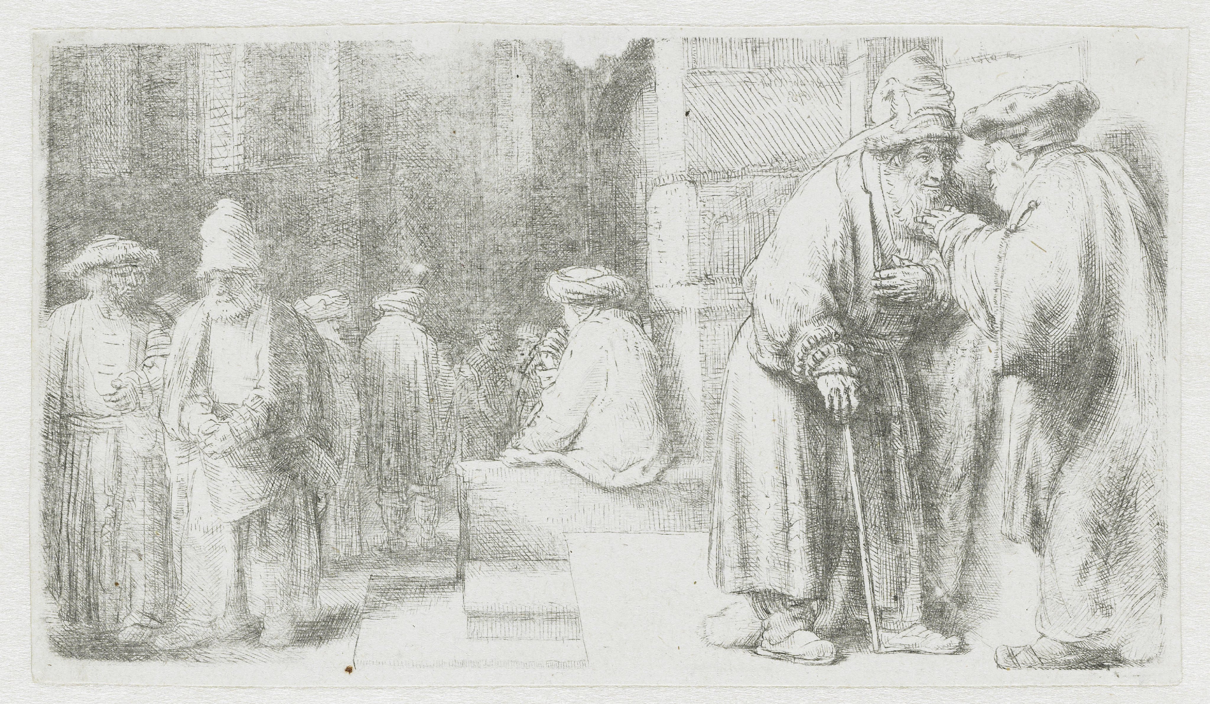 Jews in the synagogue