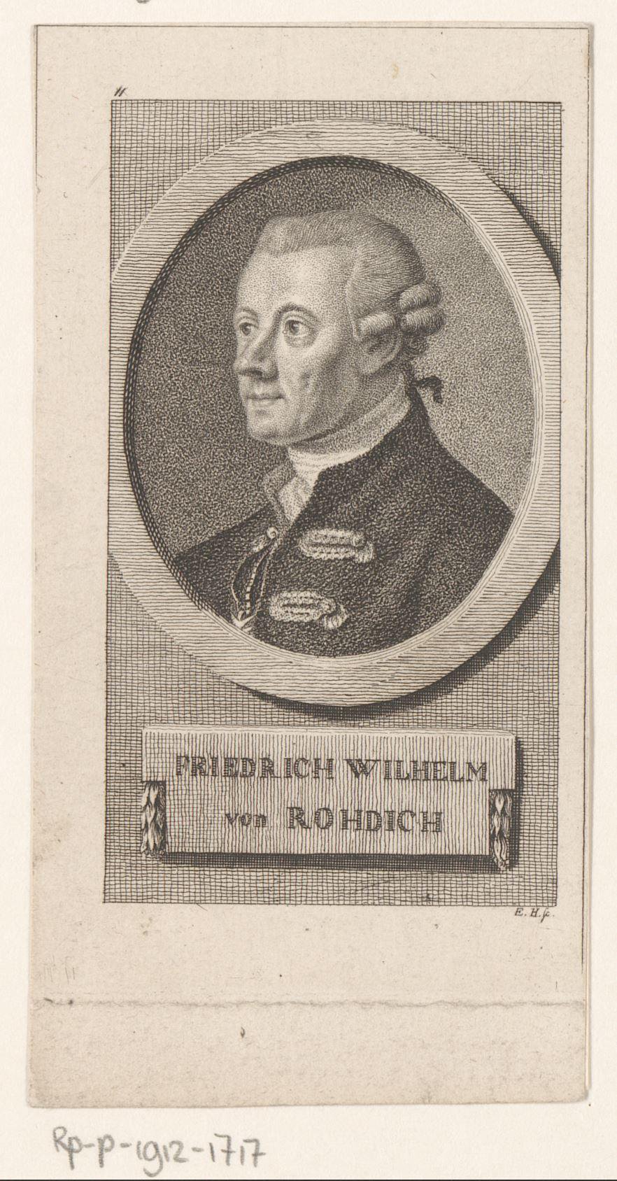Portret van Wilhelm von Rohdich