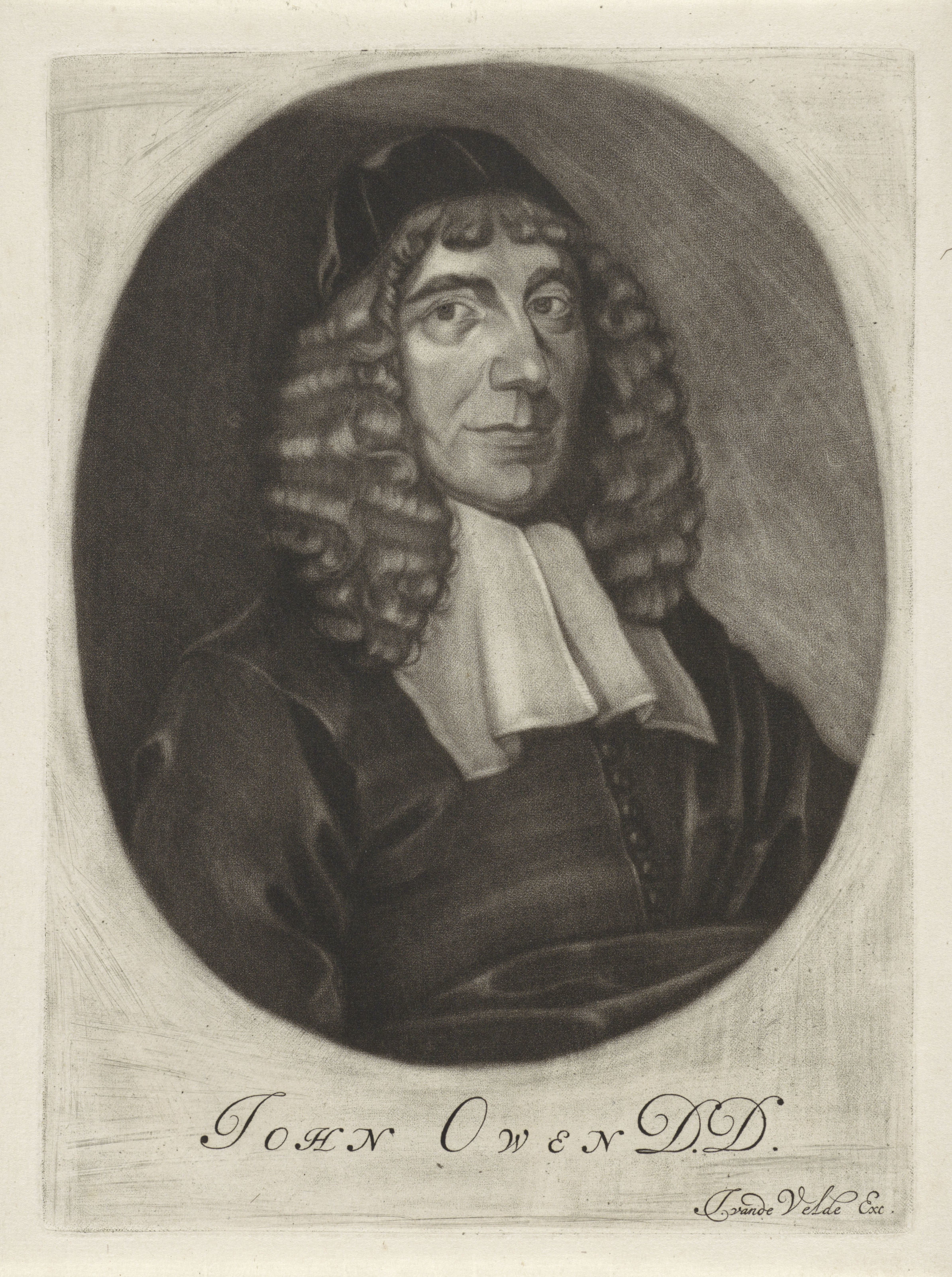 Portret van de theoloog John Owen