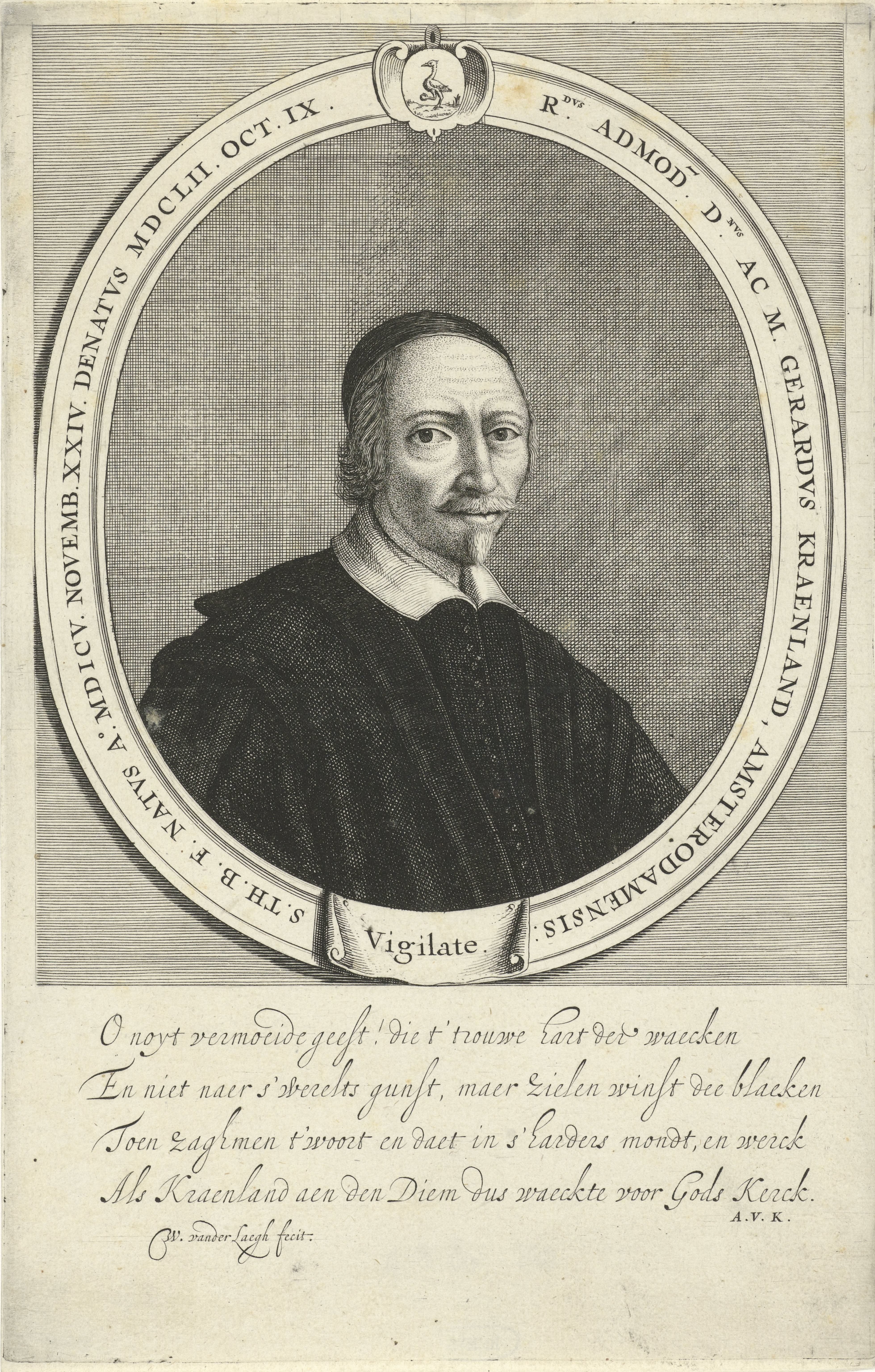 Portret van Gerardus Craenlandt