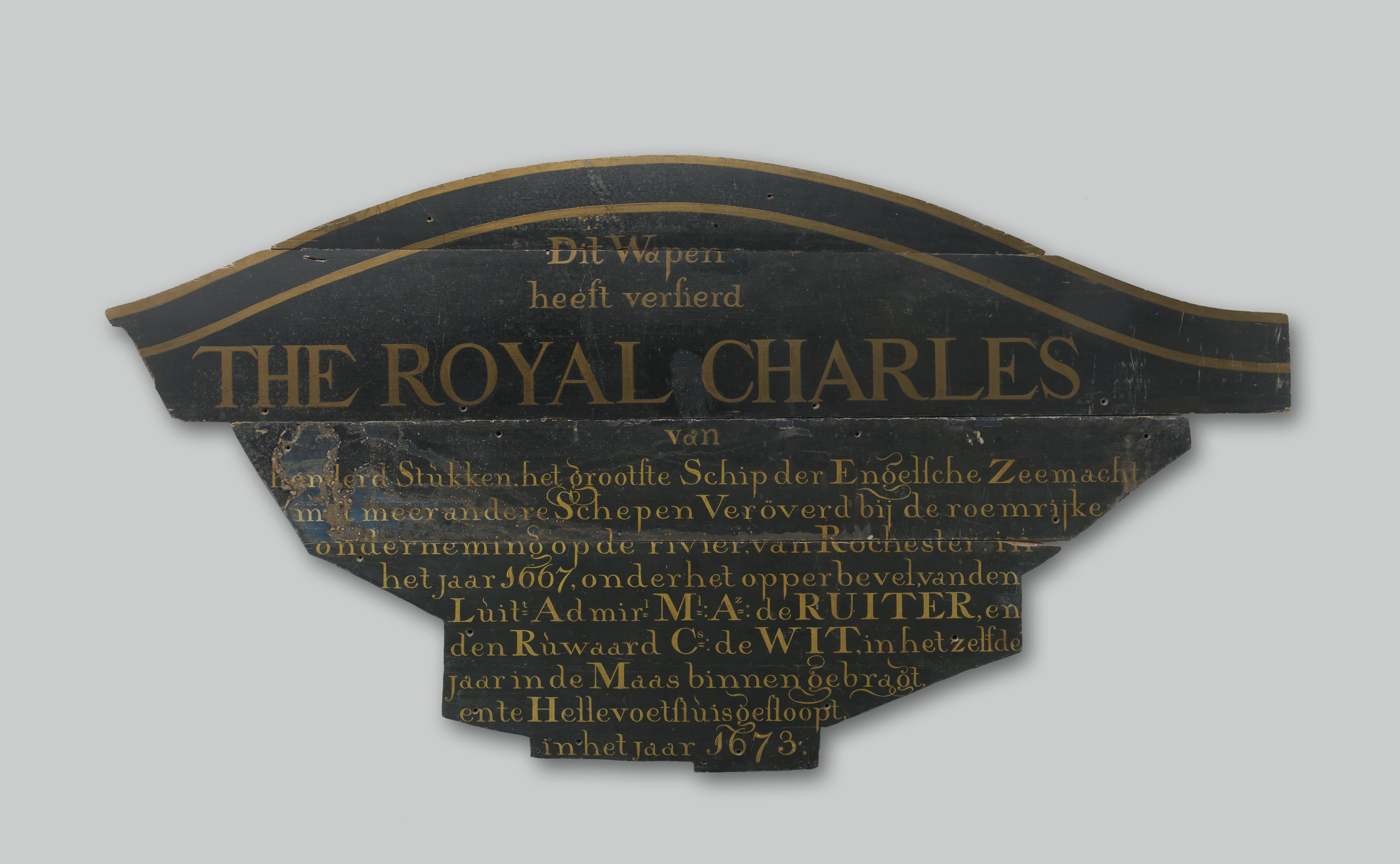 Panel Added to the Stern Decoration of the Royal Charles