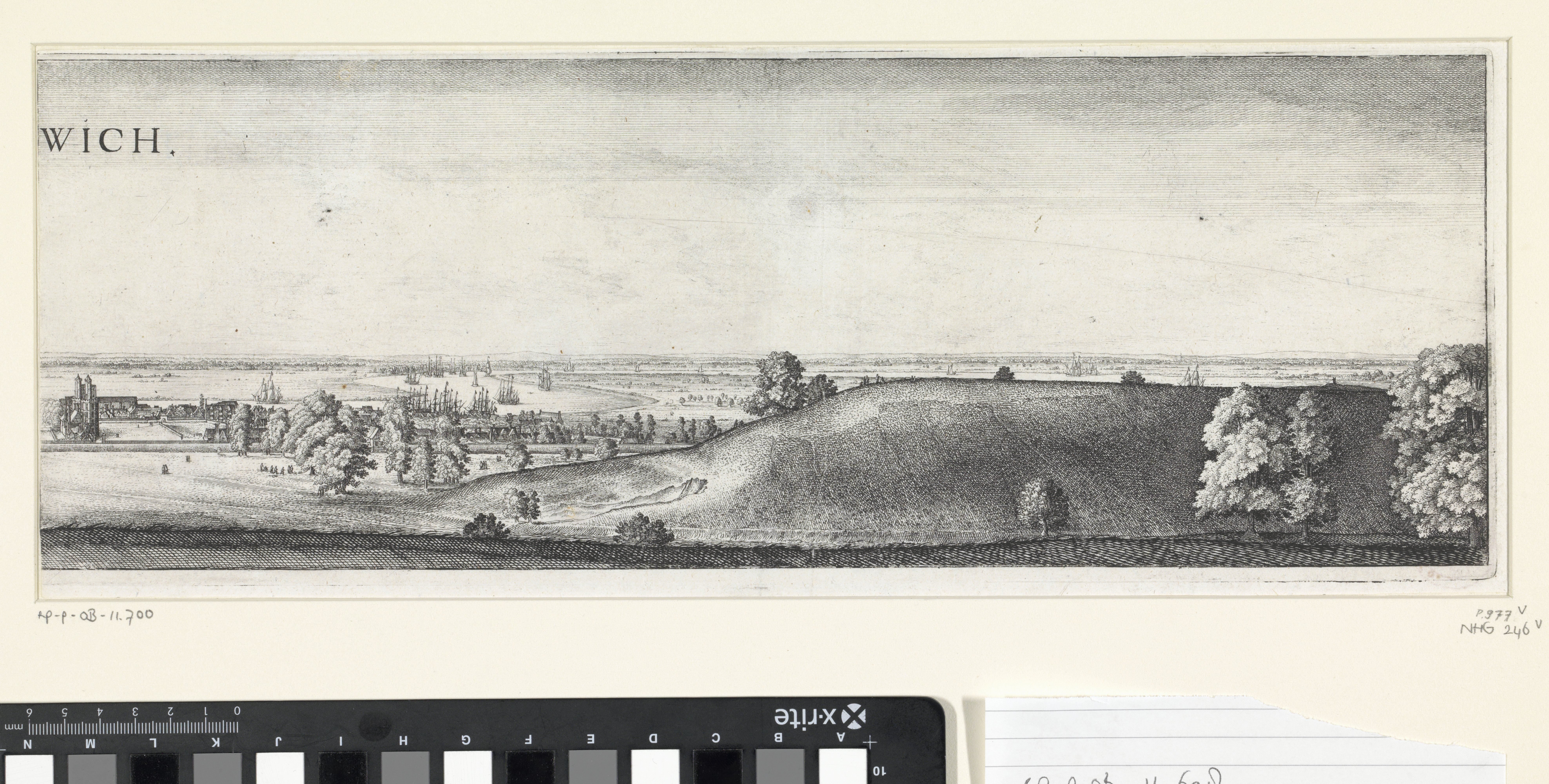 Gezicht op Greenwich (rechter plaat)