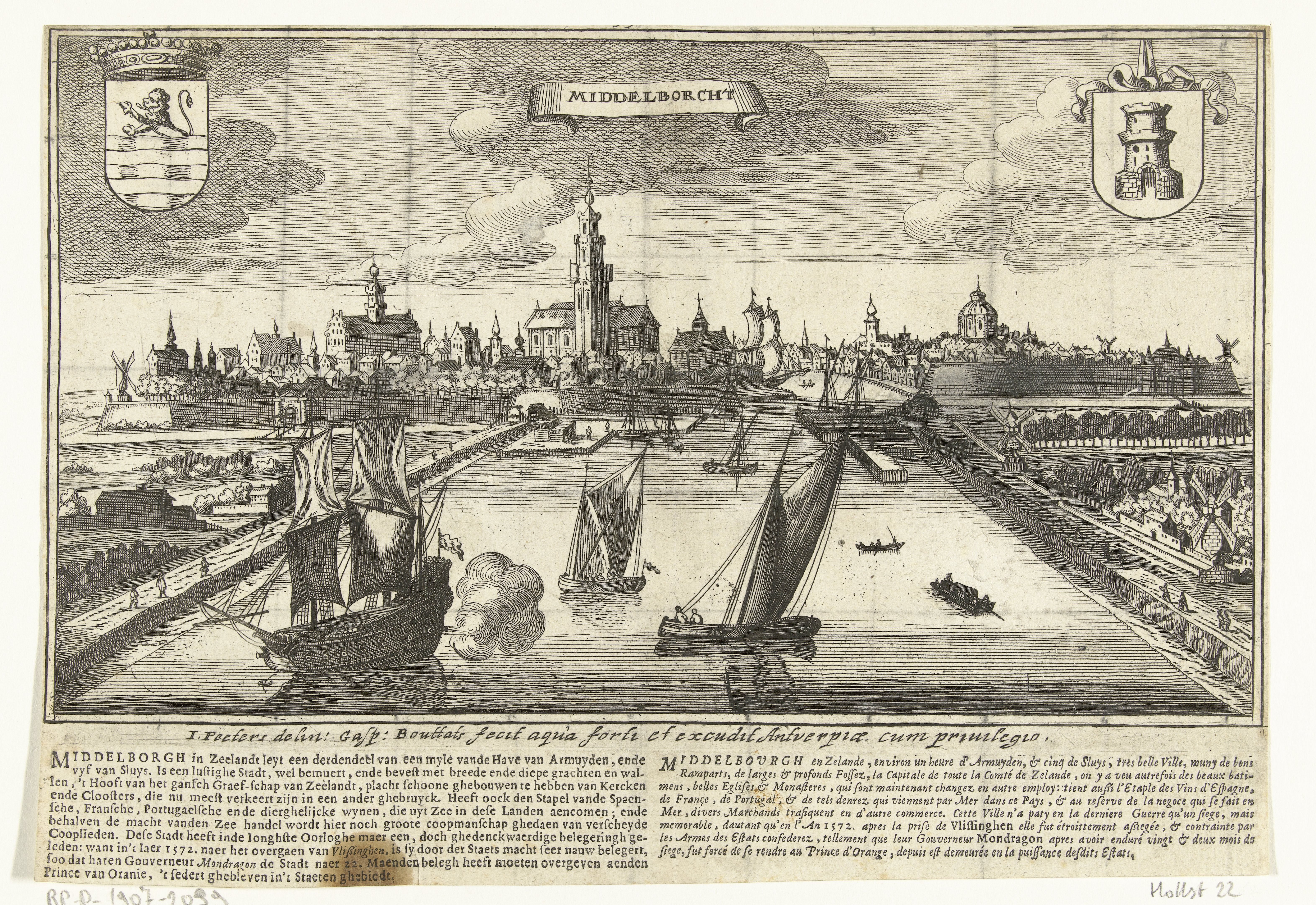 Gezicht op Middelburg