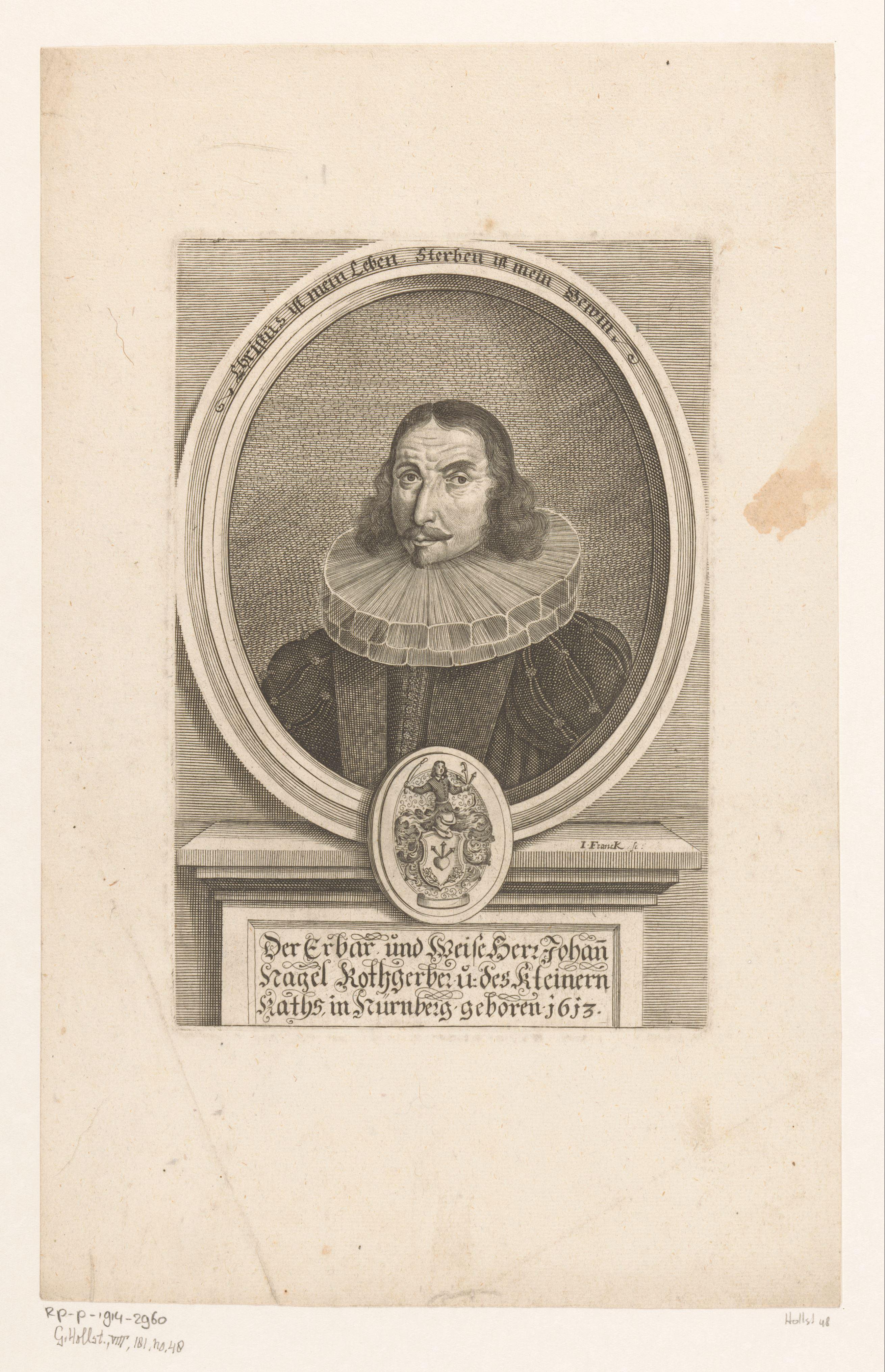 Portret van Johann Nagel
