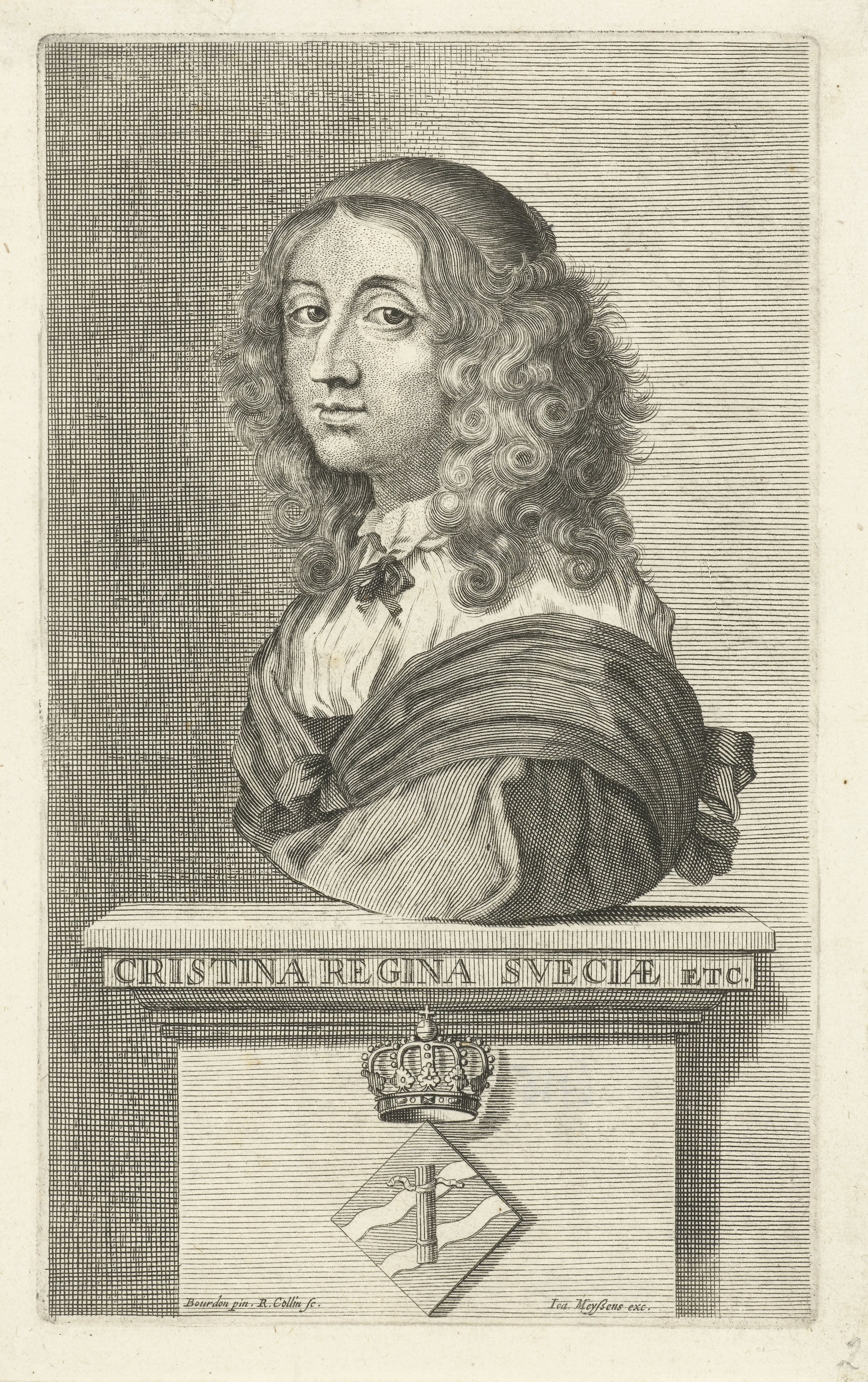 Portret van koningin Christina van Zweden