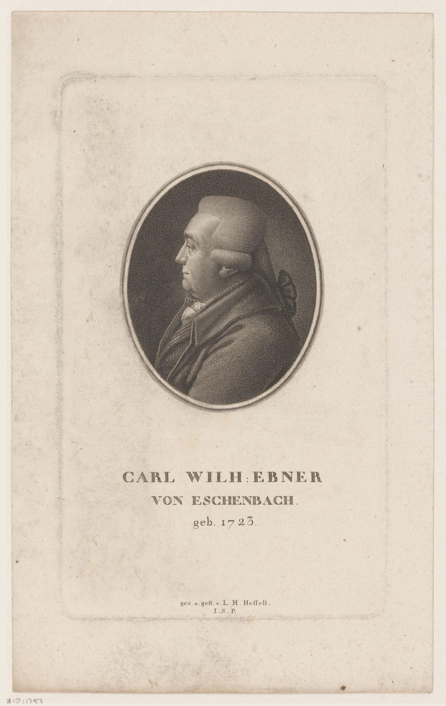 Portret van Carl Wilh. Ebner von Eschenbach