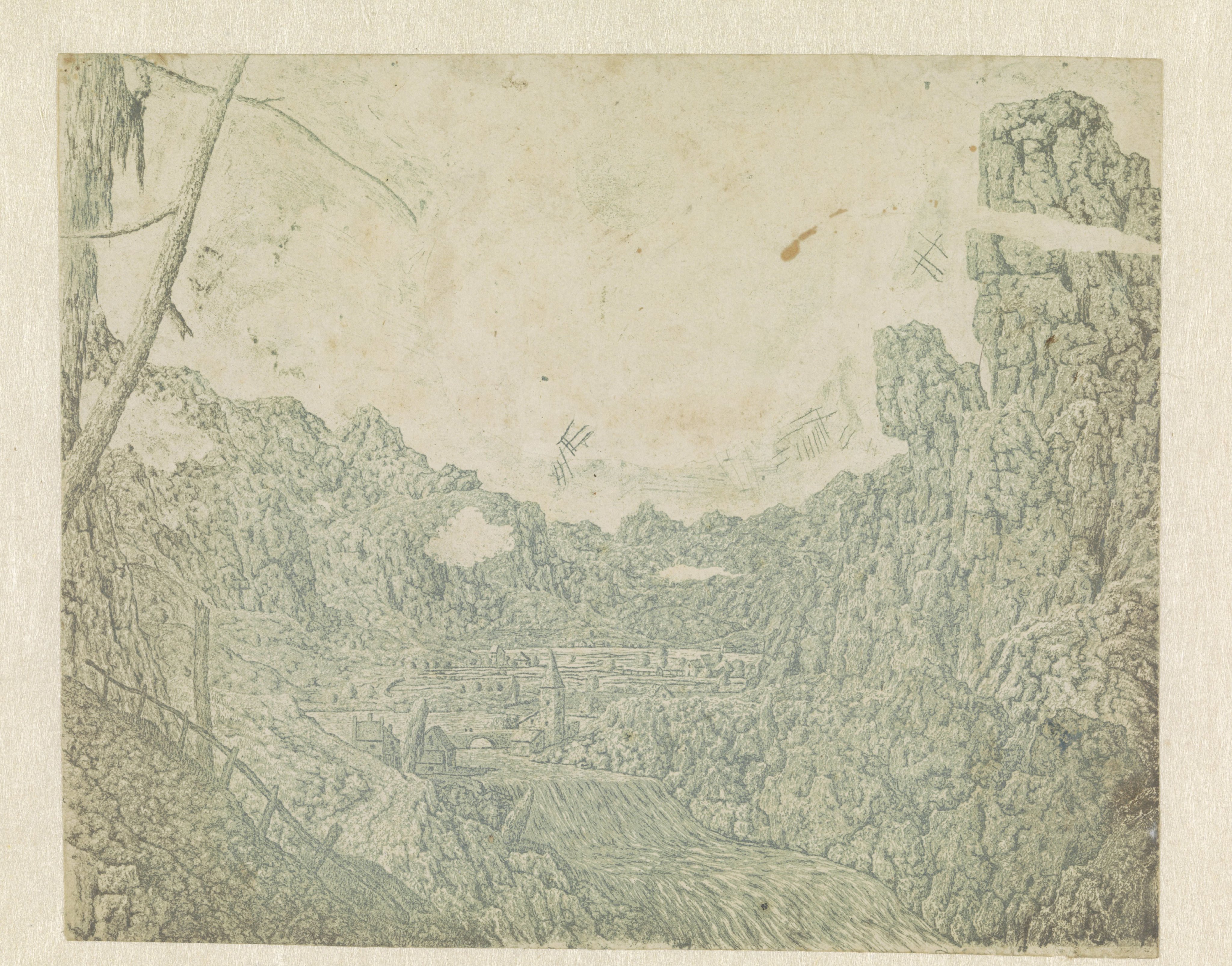 Landscape with a Waterfall, Second Version