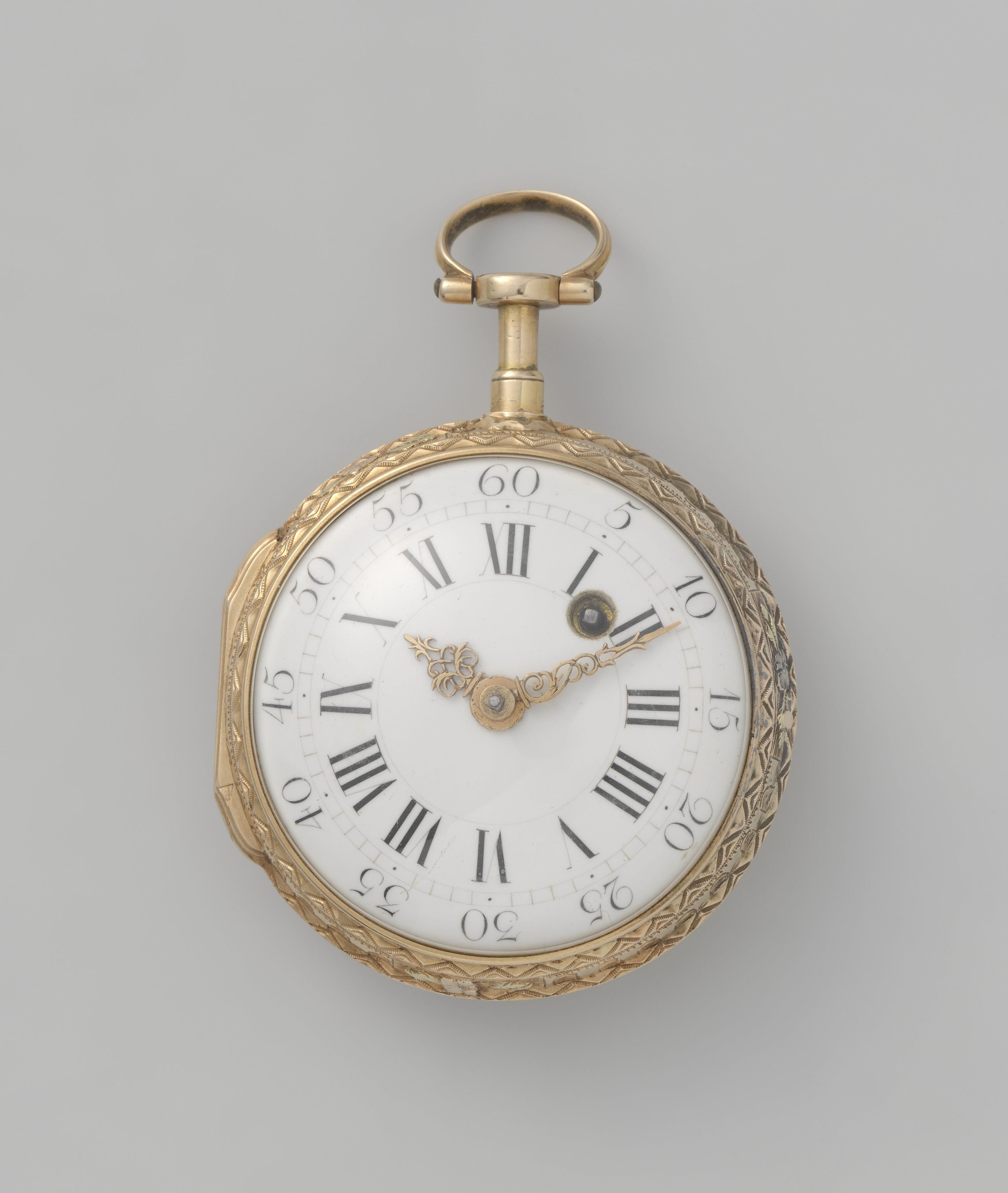 Horloge met twee vrouwen en een kind