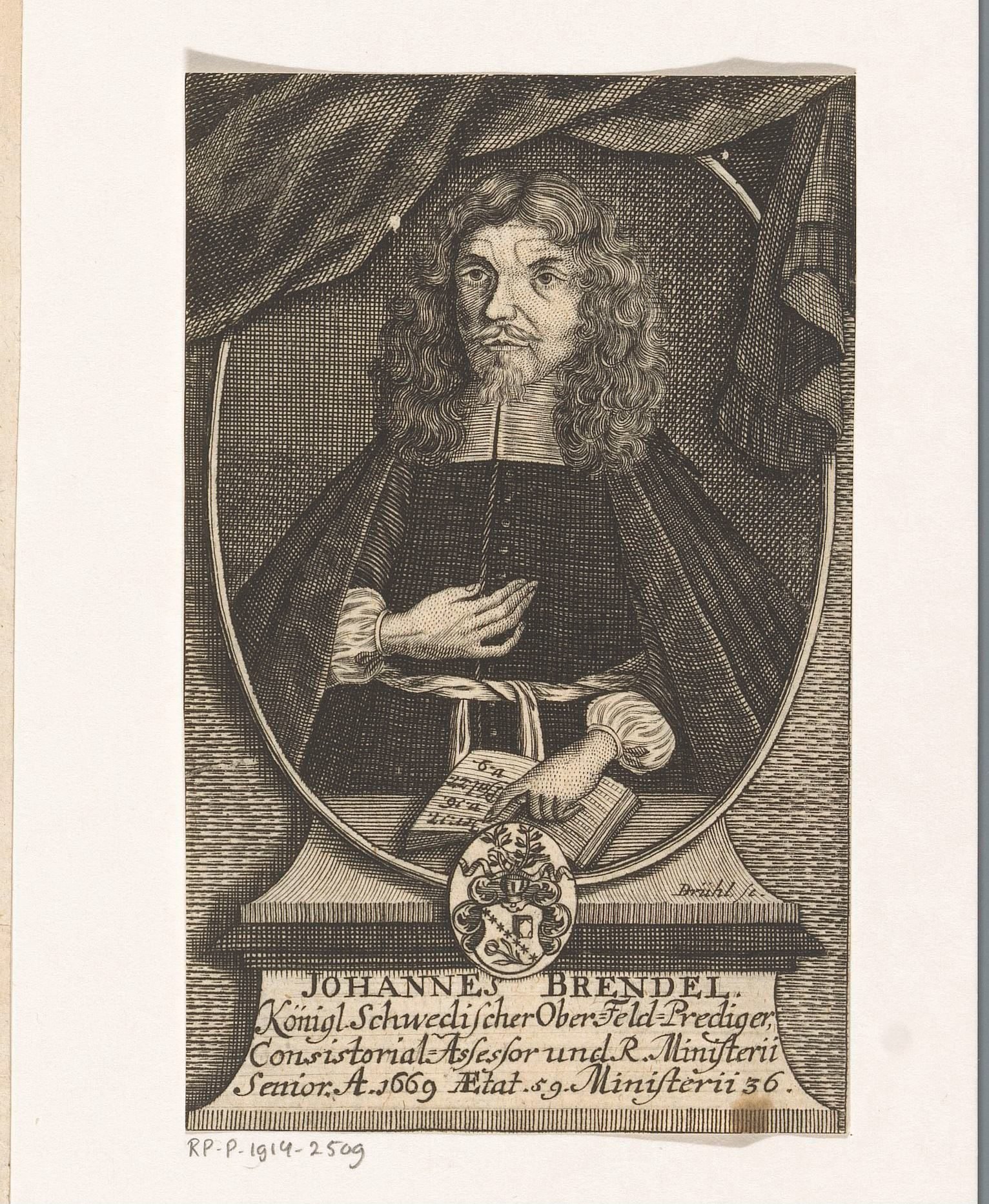 Portret van Johann Brendel