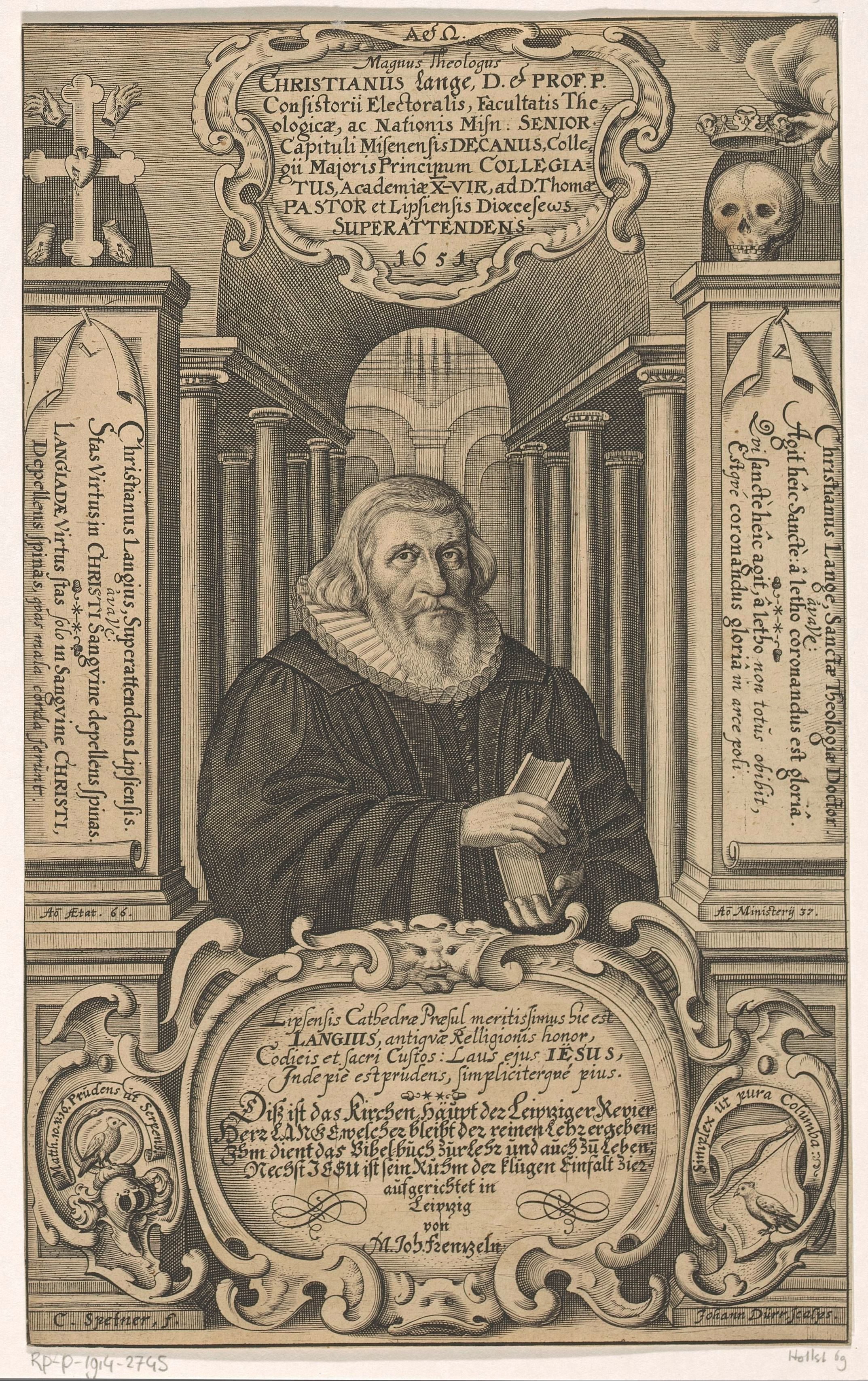 Portret van Christian Lange