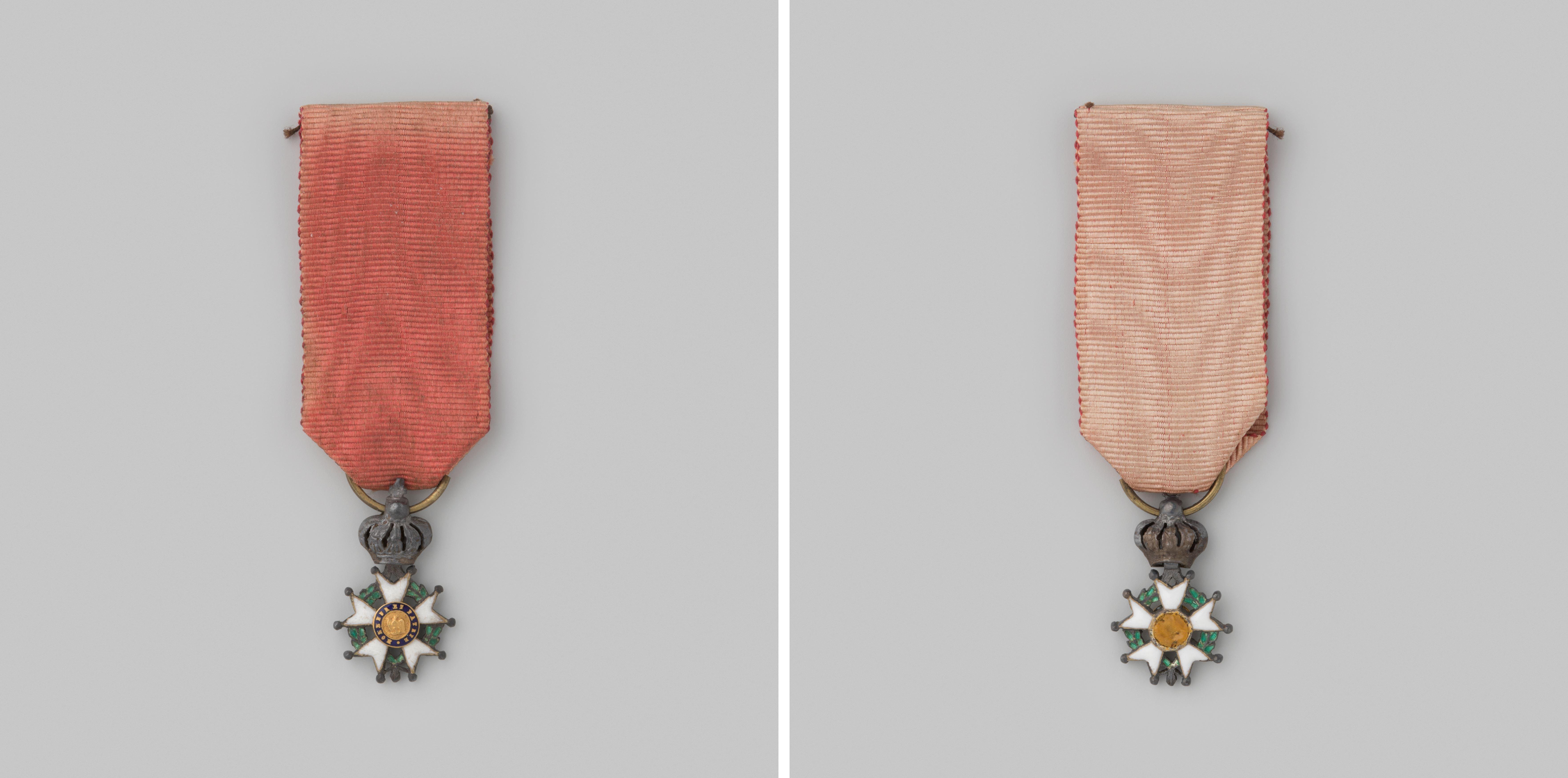 Ridderkruis van het Legioen van Eer, toegekend aan generaal-majoor F.N.L. Aberson, commandant der schutterij te Amsterdam wegens deelname aan 17 veldtochten