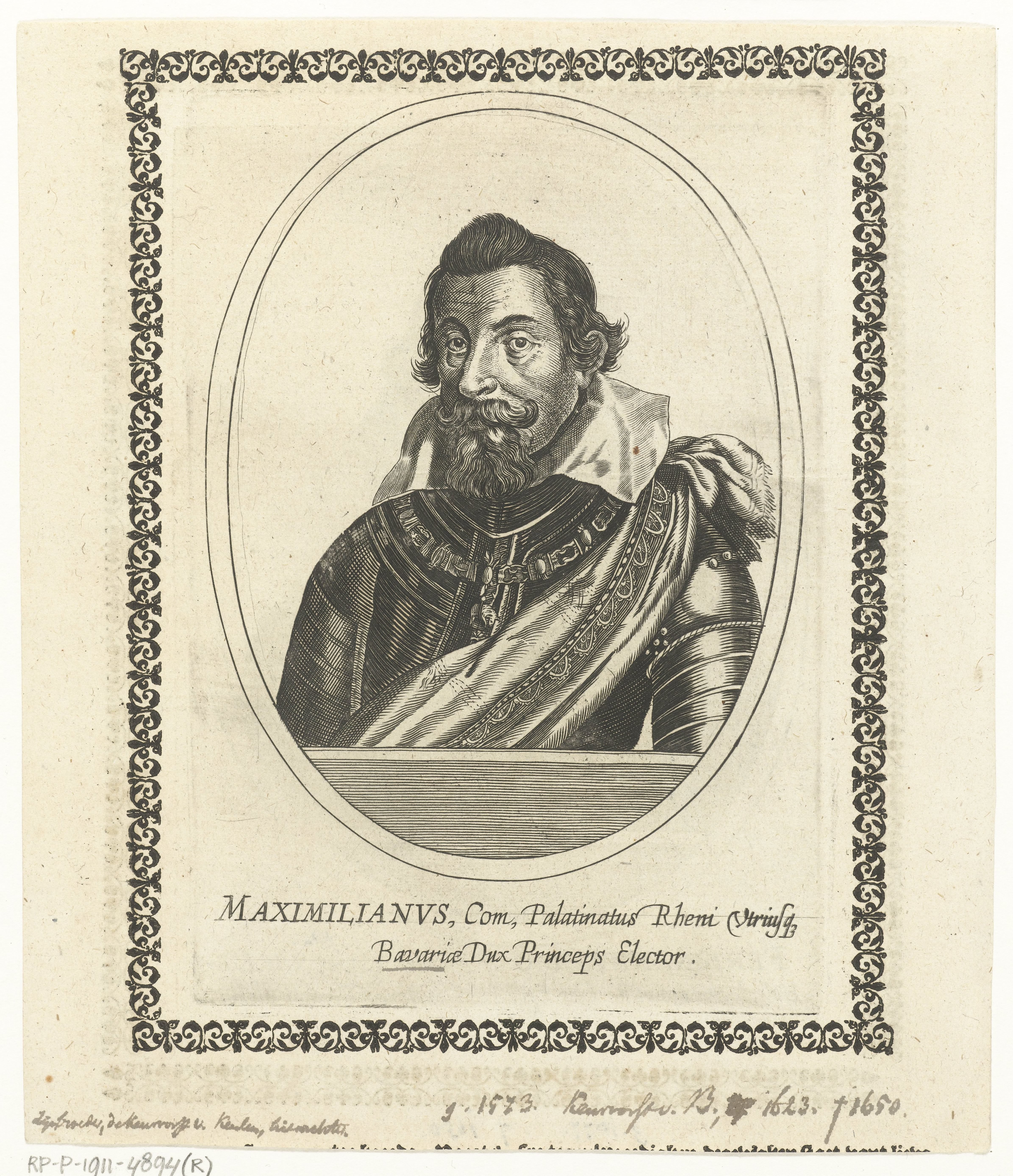 Portret van Maximiliaan I van Beieren