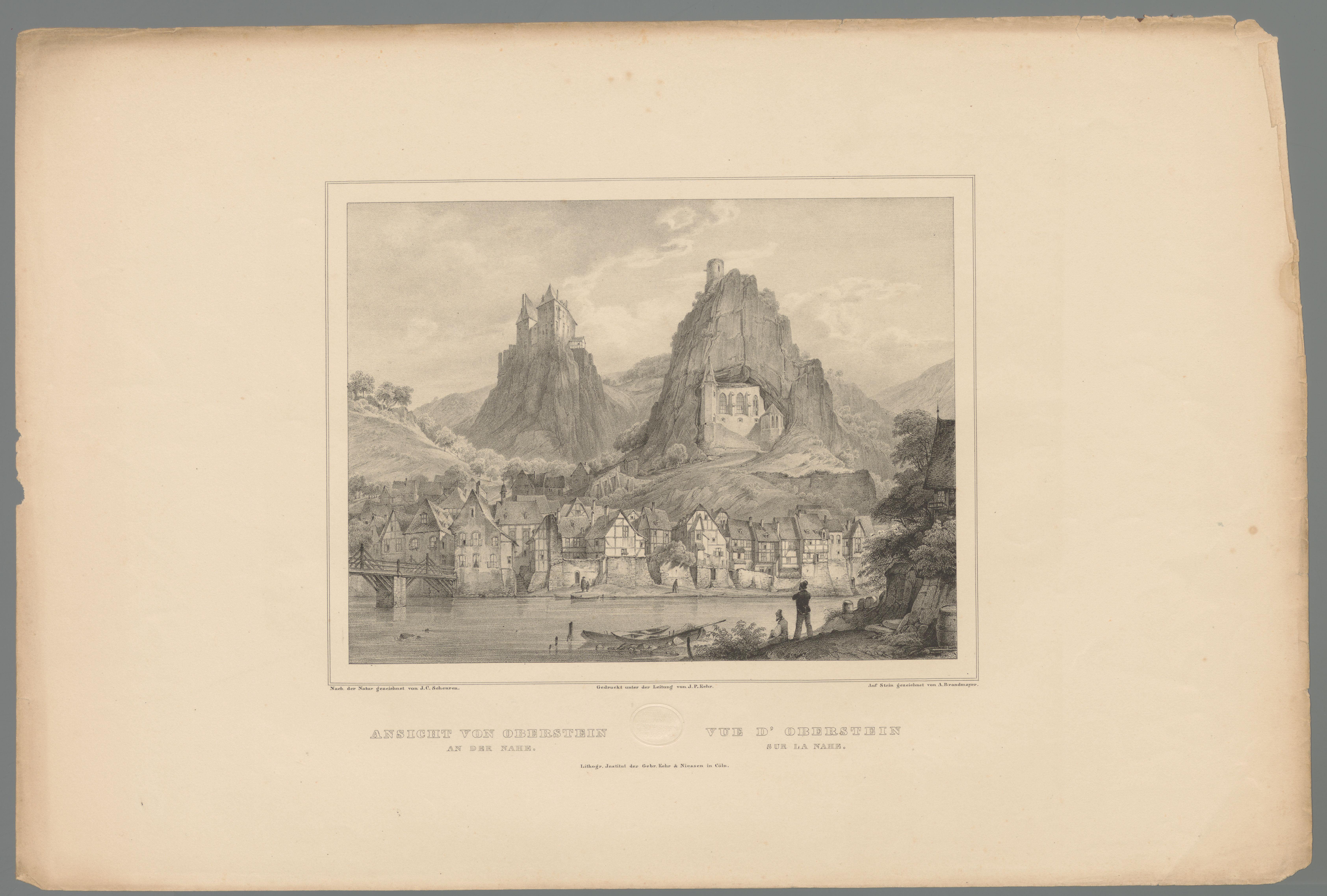 Gezicht op Idar-Oberstein aan de Nahe