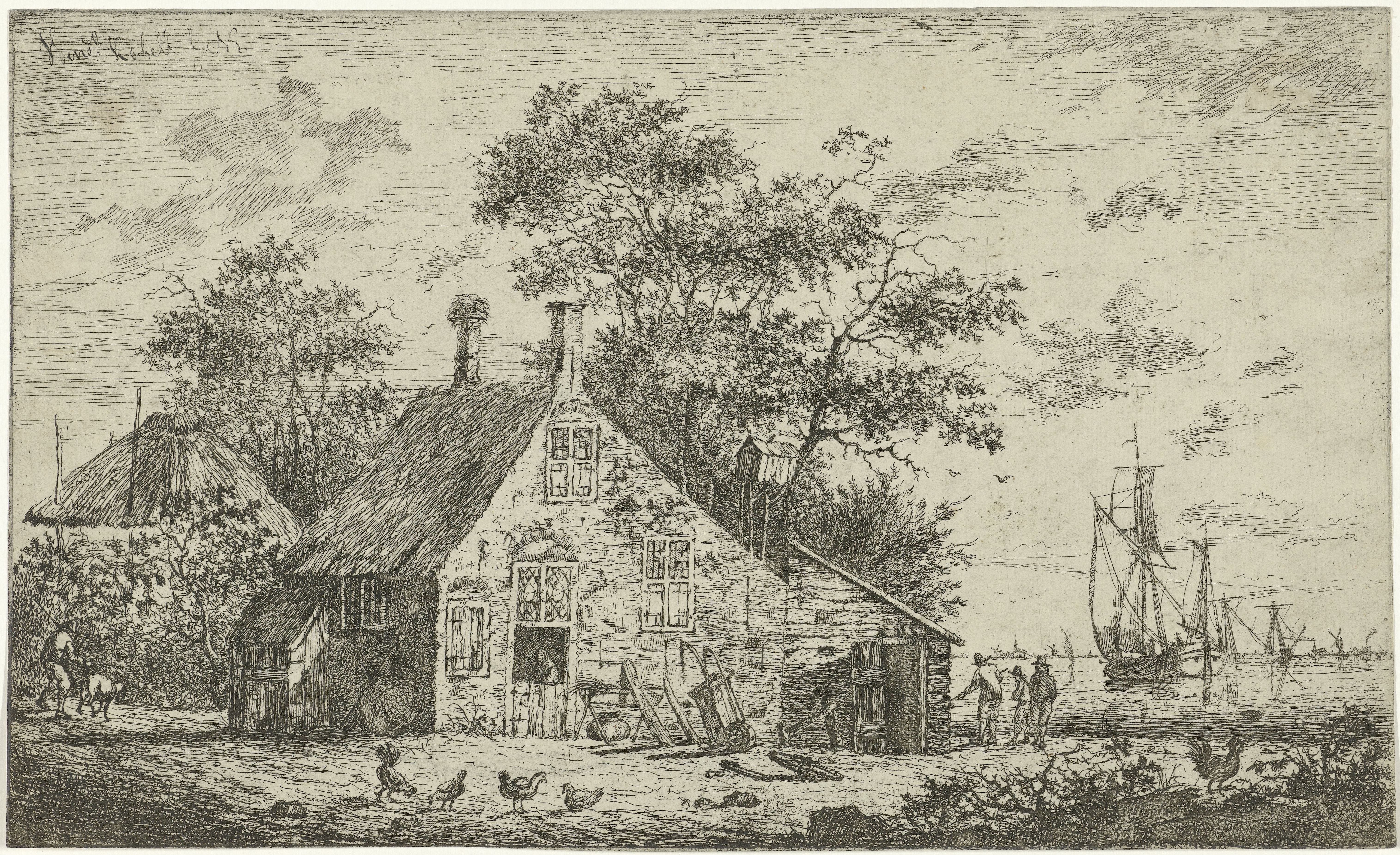 Boerderij aan een rivier