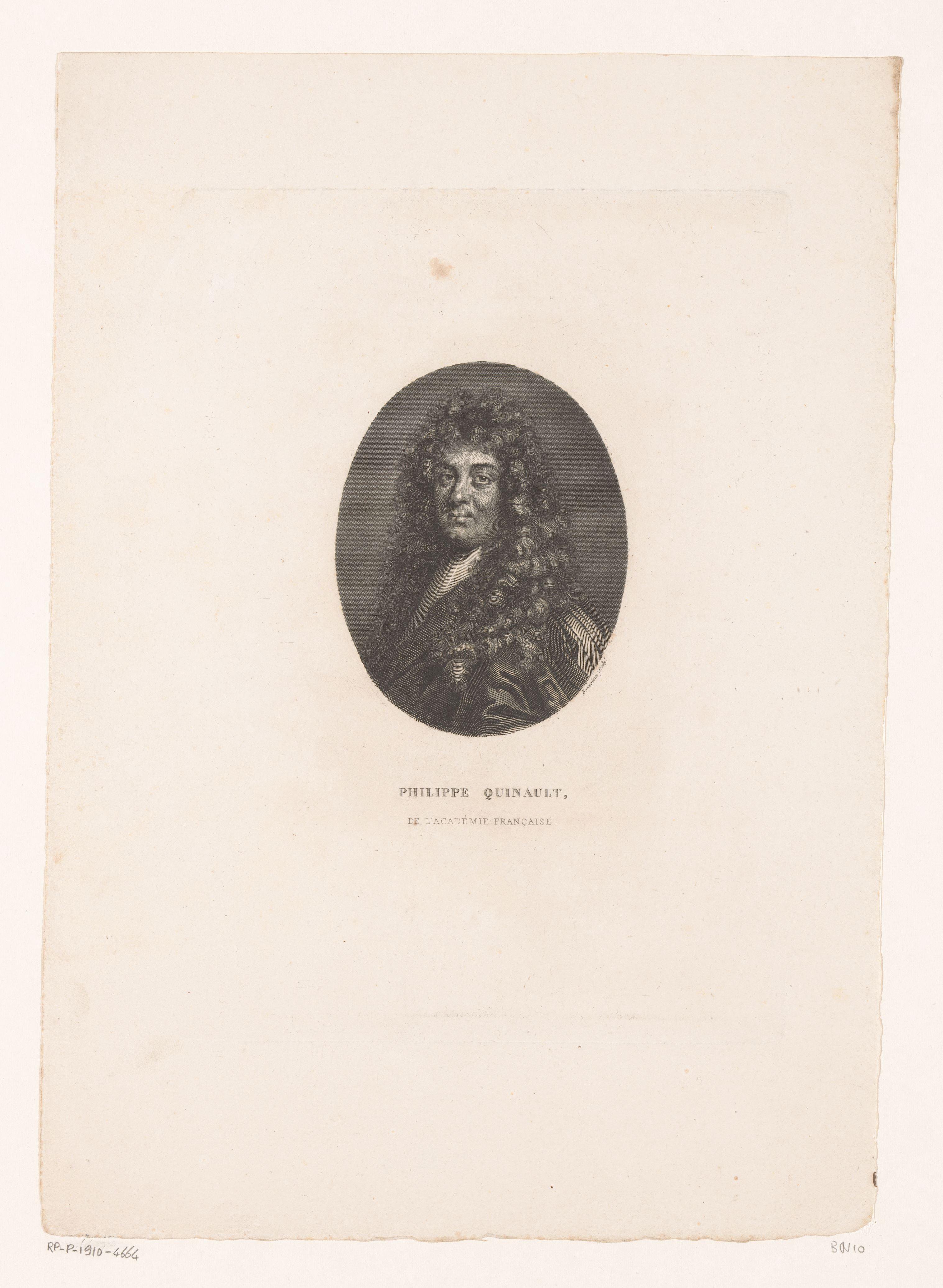 Portret van Philippe Quinault