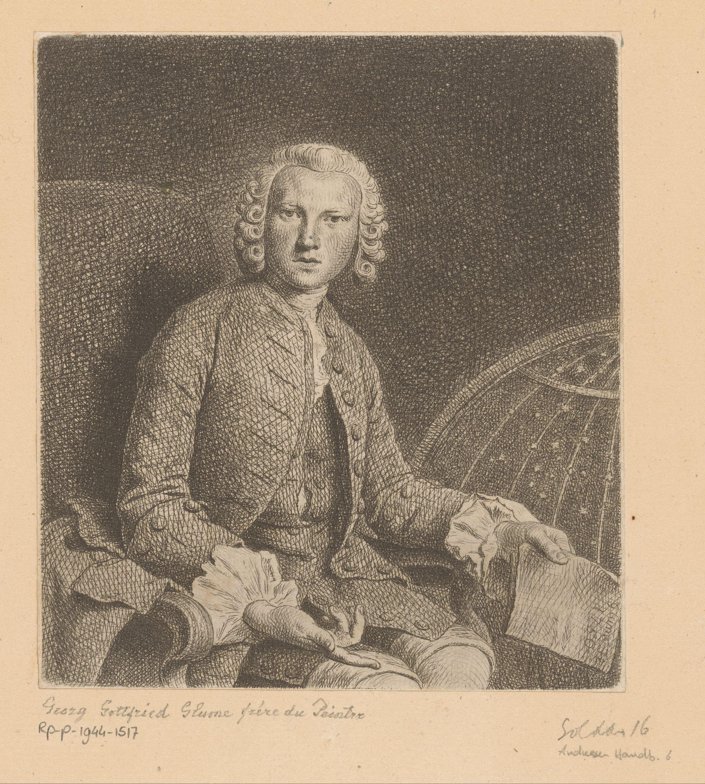 Portret van Georg Gottfried Glume