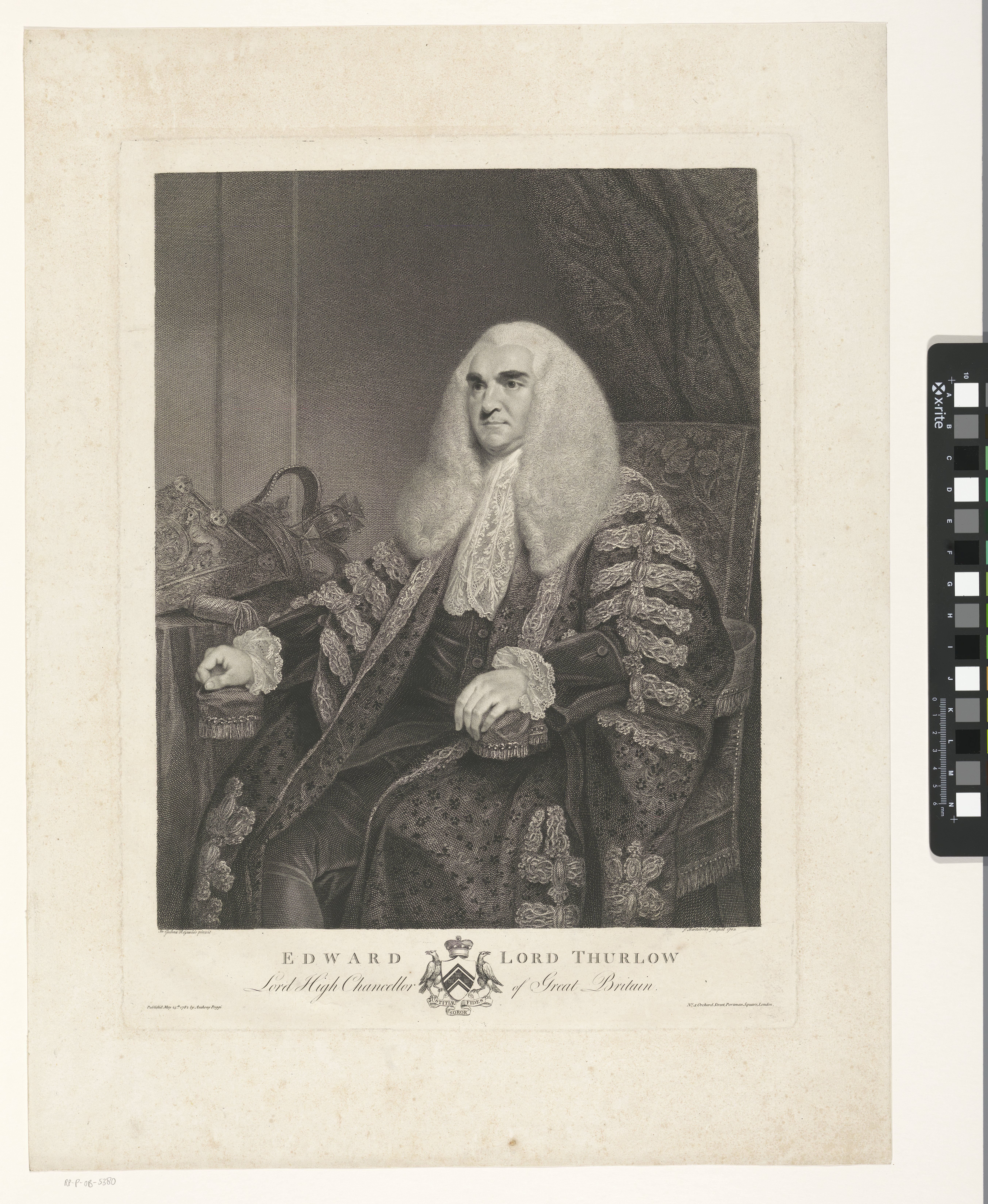 Portret van Edward Thurlow, de eerste baron van Thurlow