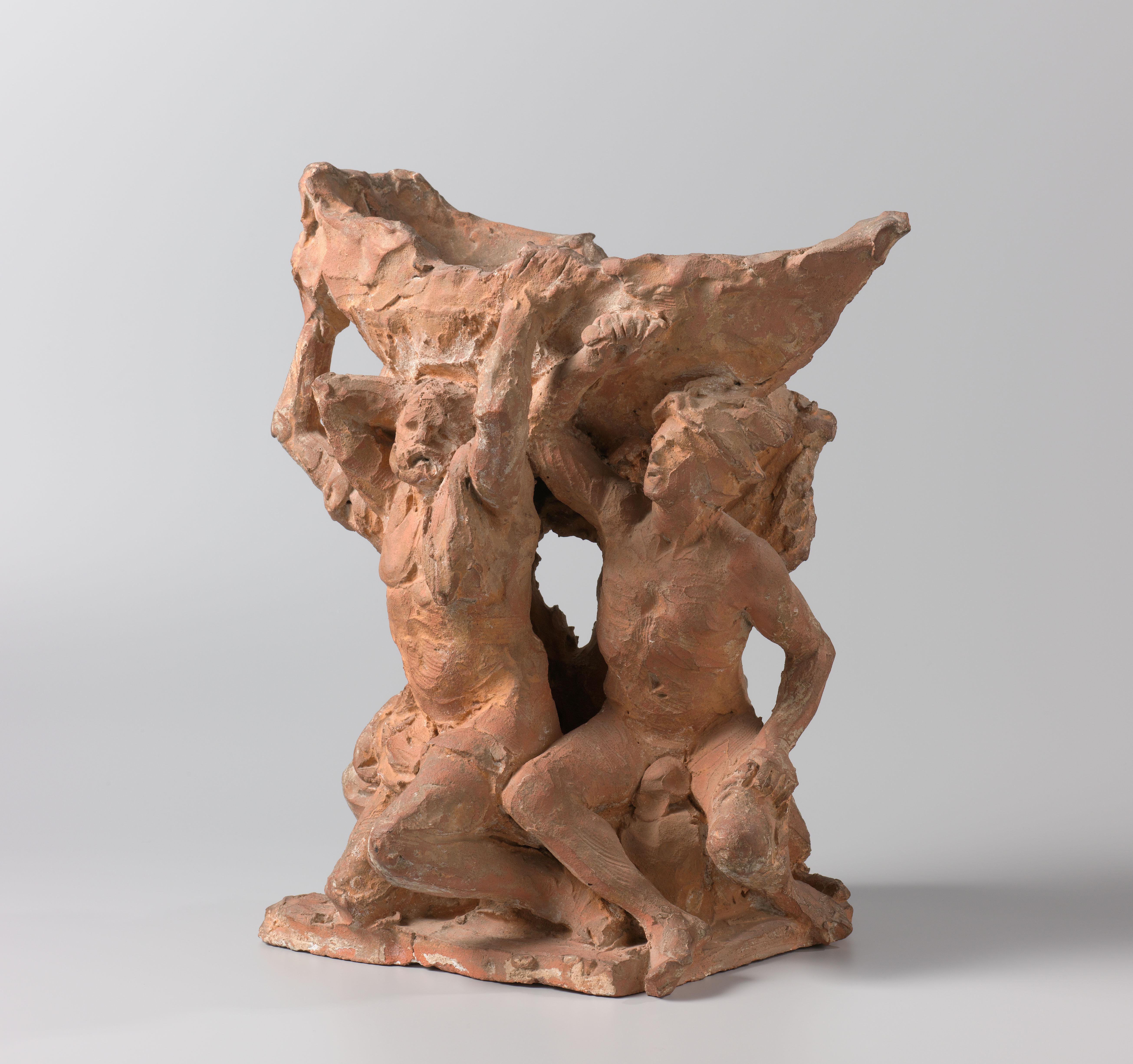 Het koggeschip gedragen door Mercurius, Hercules, Minerva en Neptunus