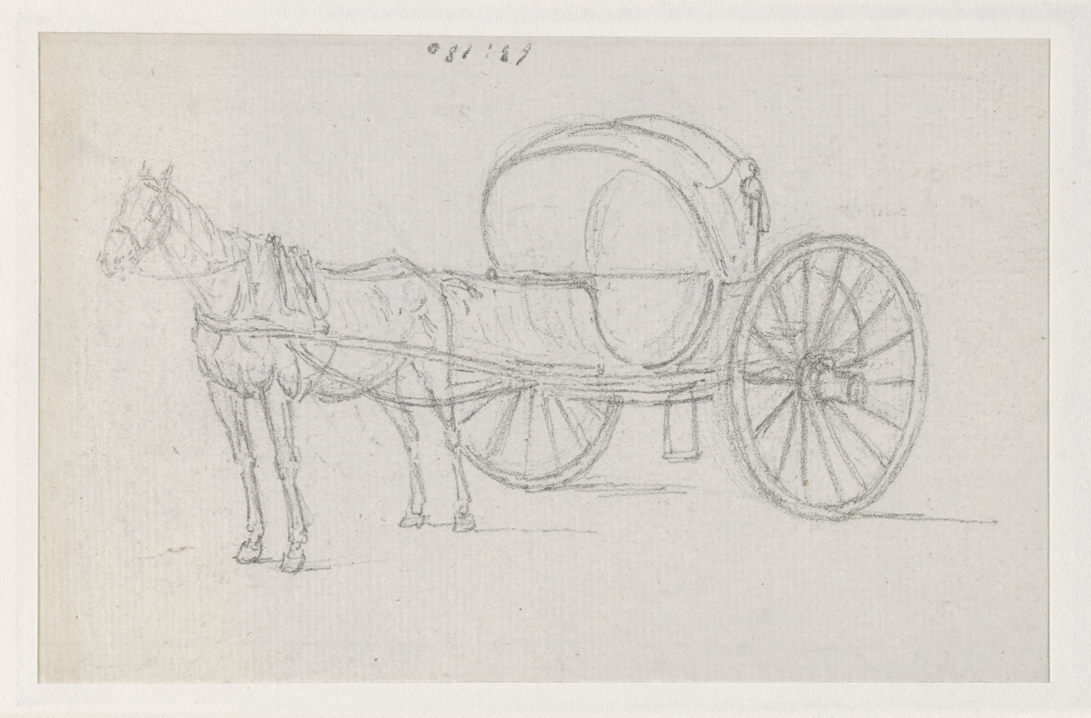 Calèche met één paard