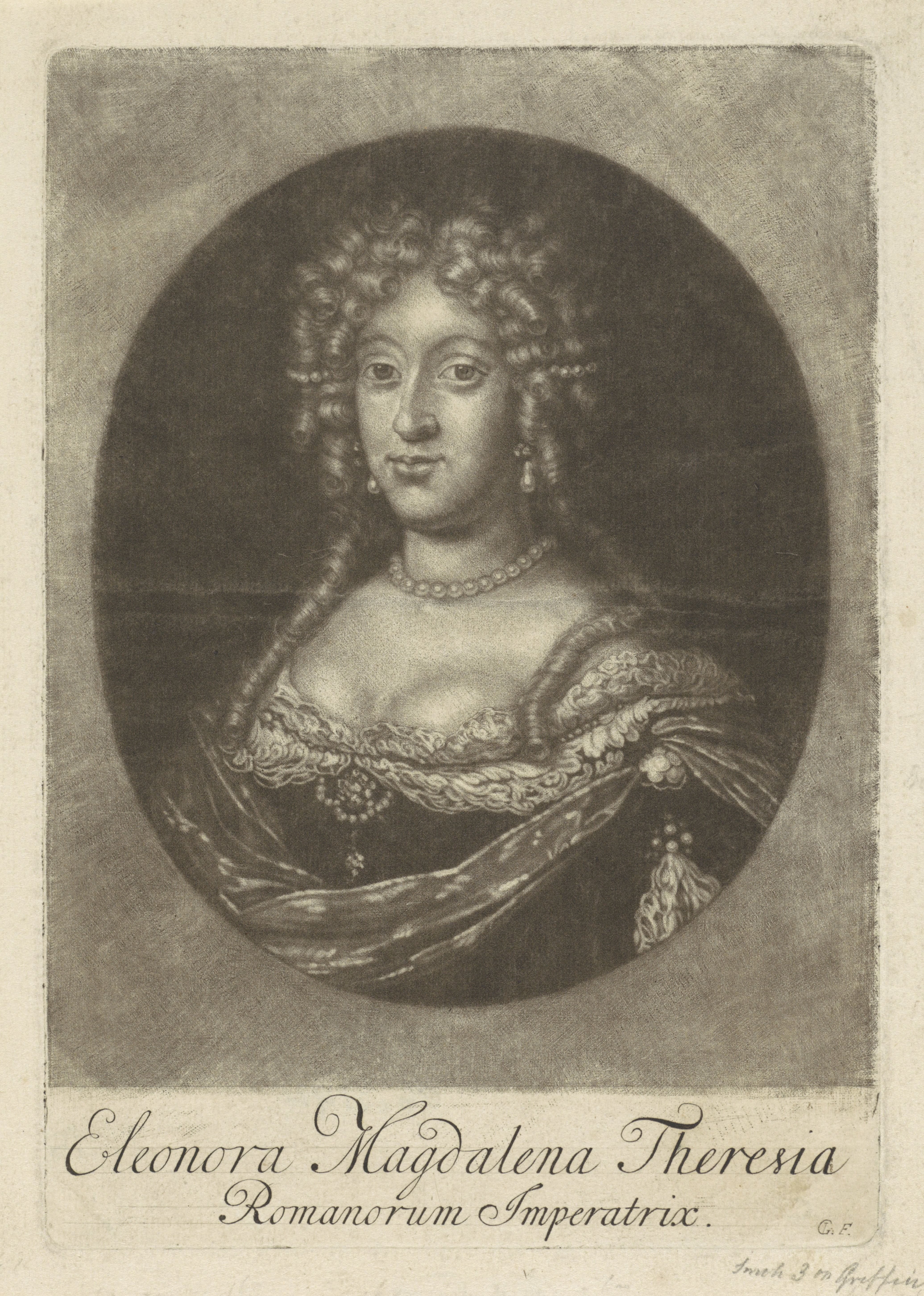 Portret van Eleonora van Palts-Neuburg